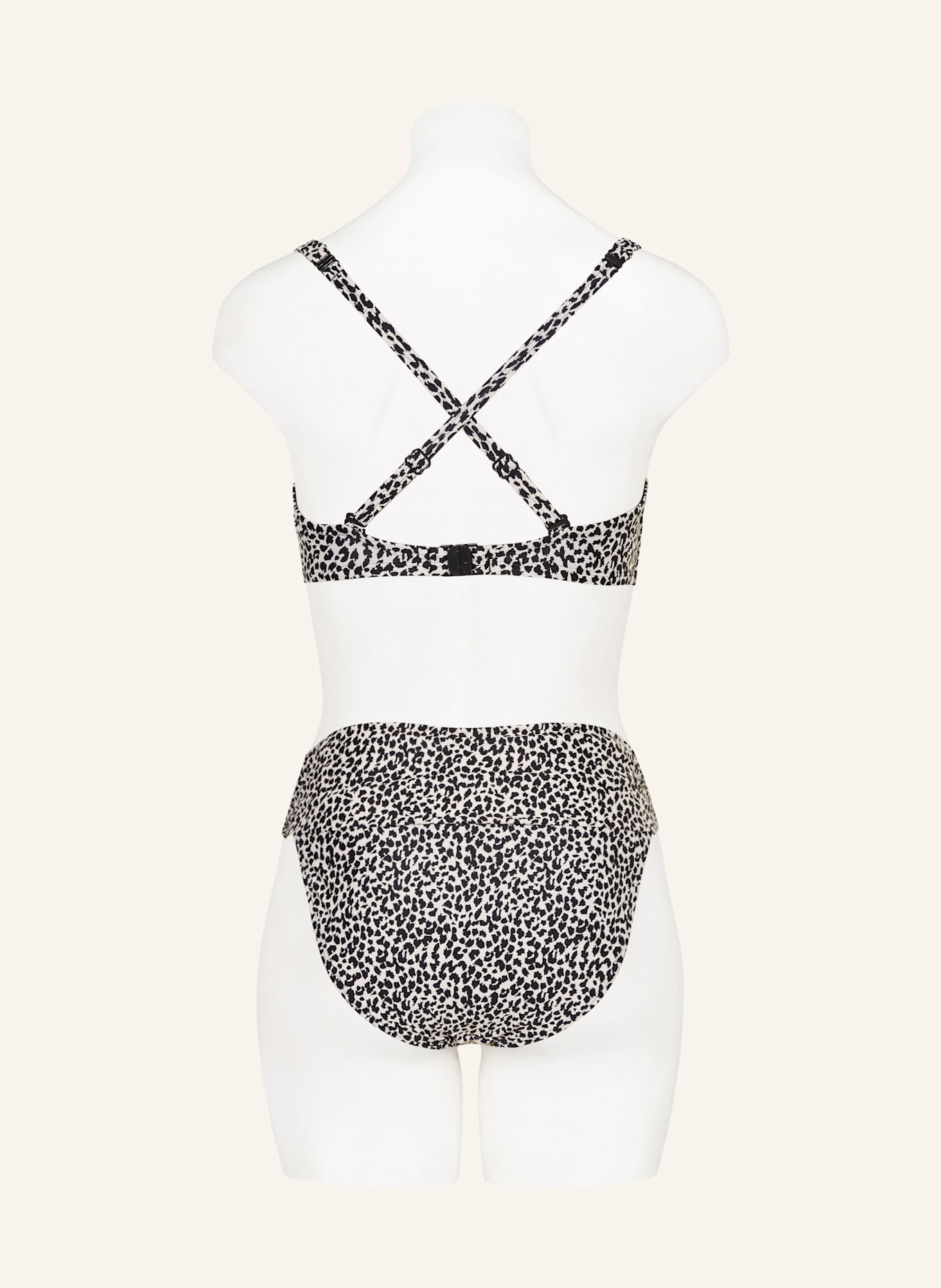 ten Cate Bügel-Bikini-Top: ECRU/ SCHWARZ