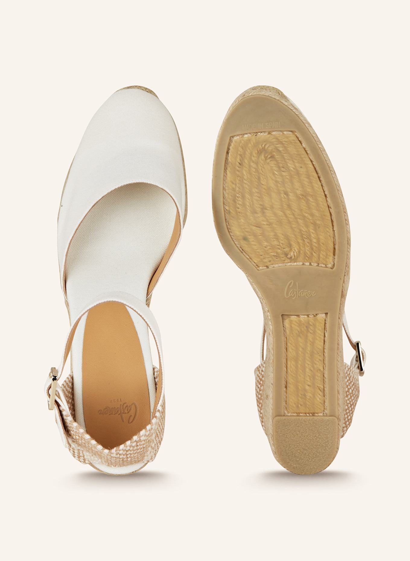 Castaner Wedges CAROL: WEISS