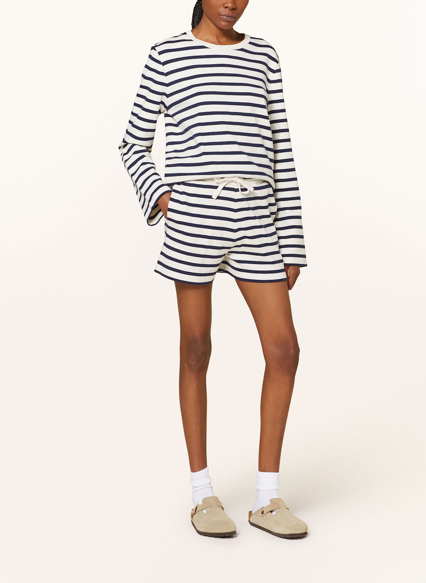 LADNERI Shorts MIMIZAN, Farbe: DUNKELBLAU/ ECRU (Bild 2)