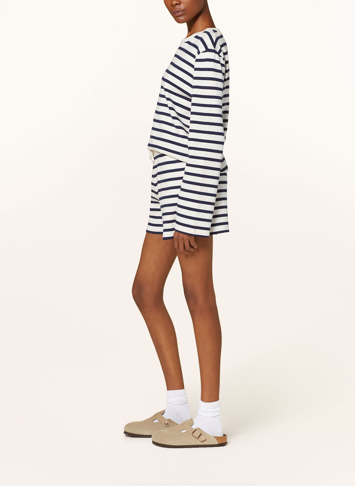 LADNERI Shorts MIMIZAN, Farbe: DUNKELBLAU/ ECRU (Bild 4)