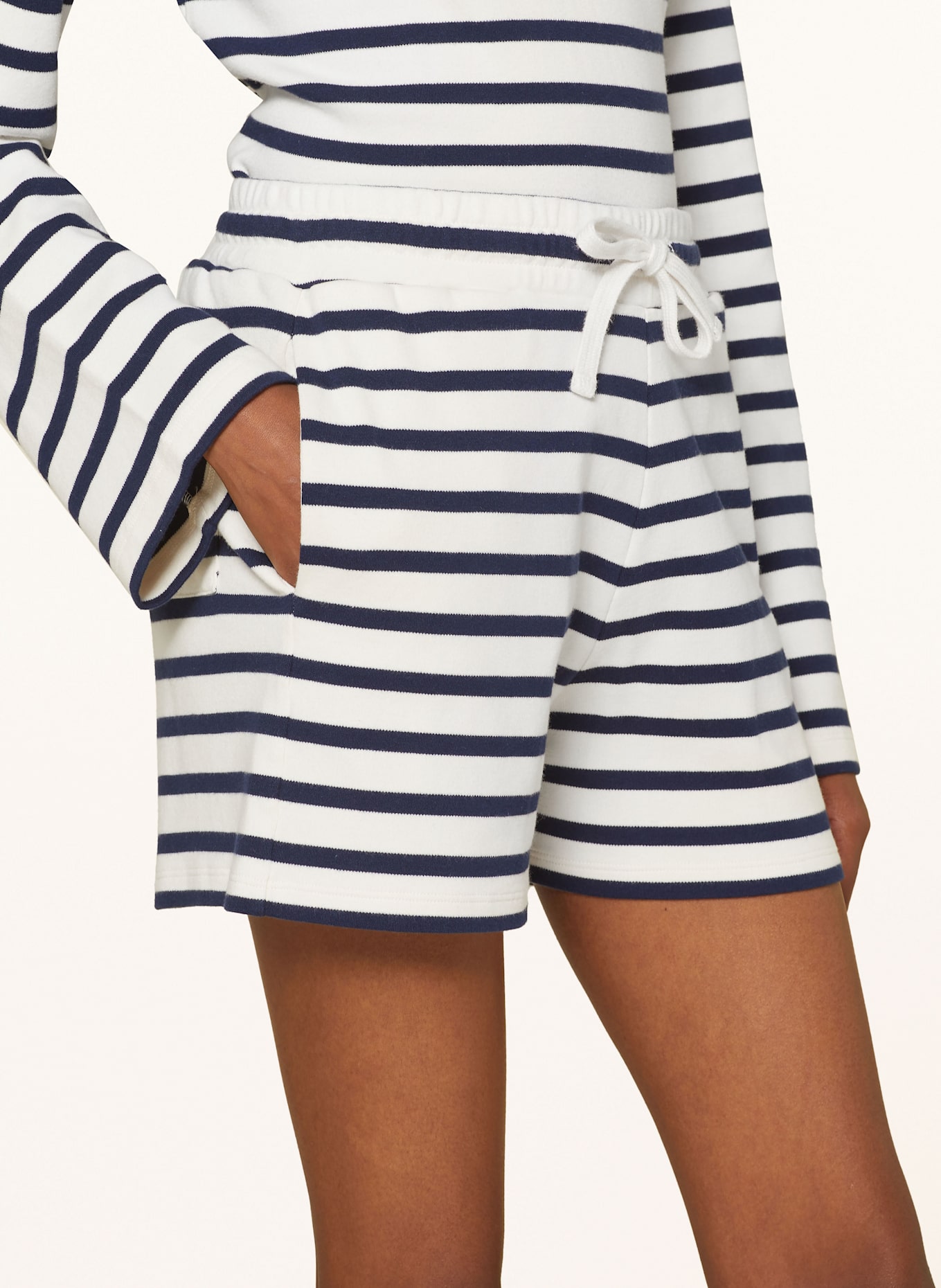 LADNERI Shorts MIMIZAN, Farbe: DUNKELBLAU/ ECRU (Bild 5)