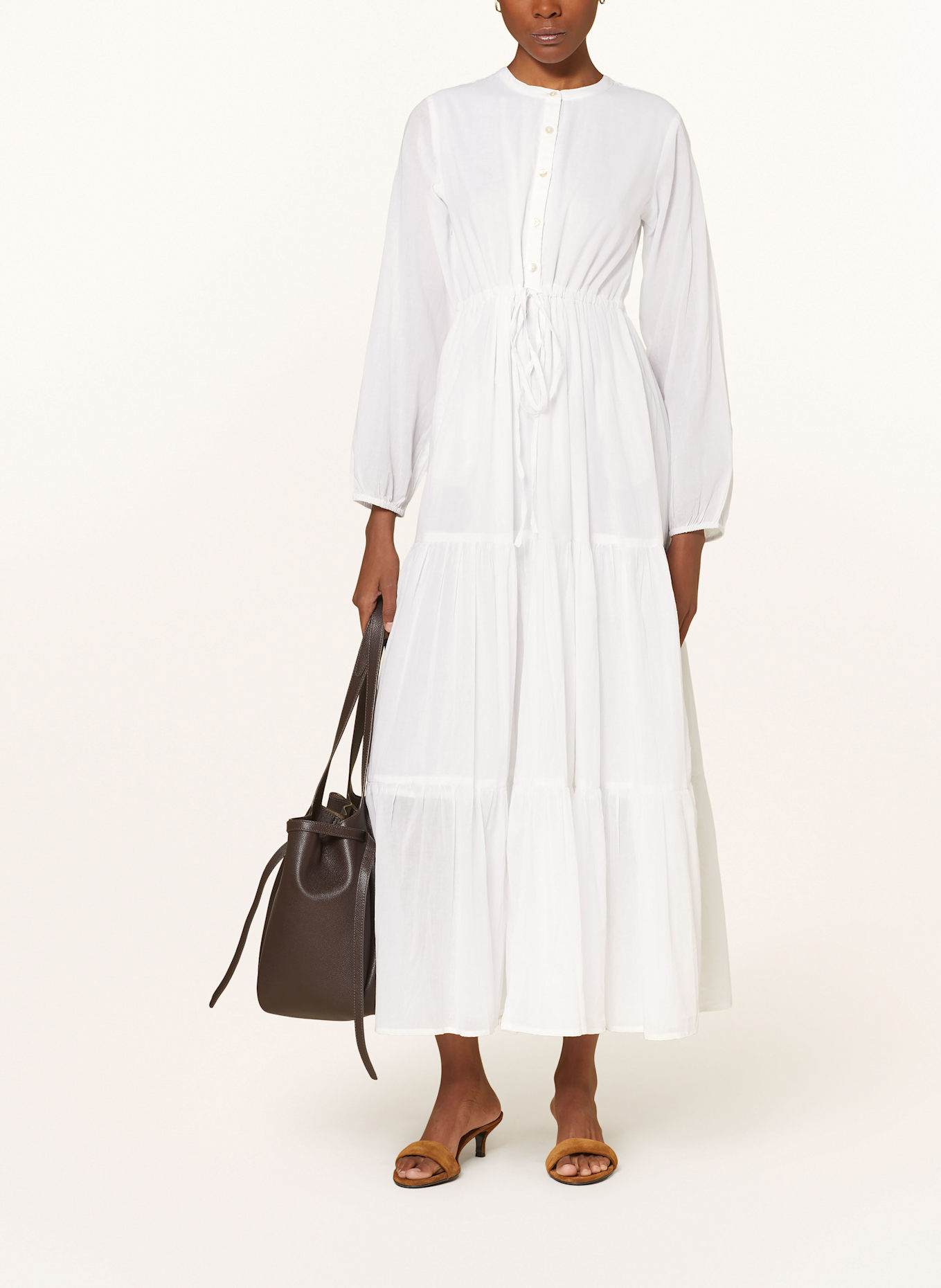 LADNERI Kleid D'AZUR: WEISS