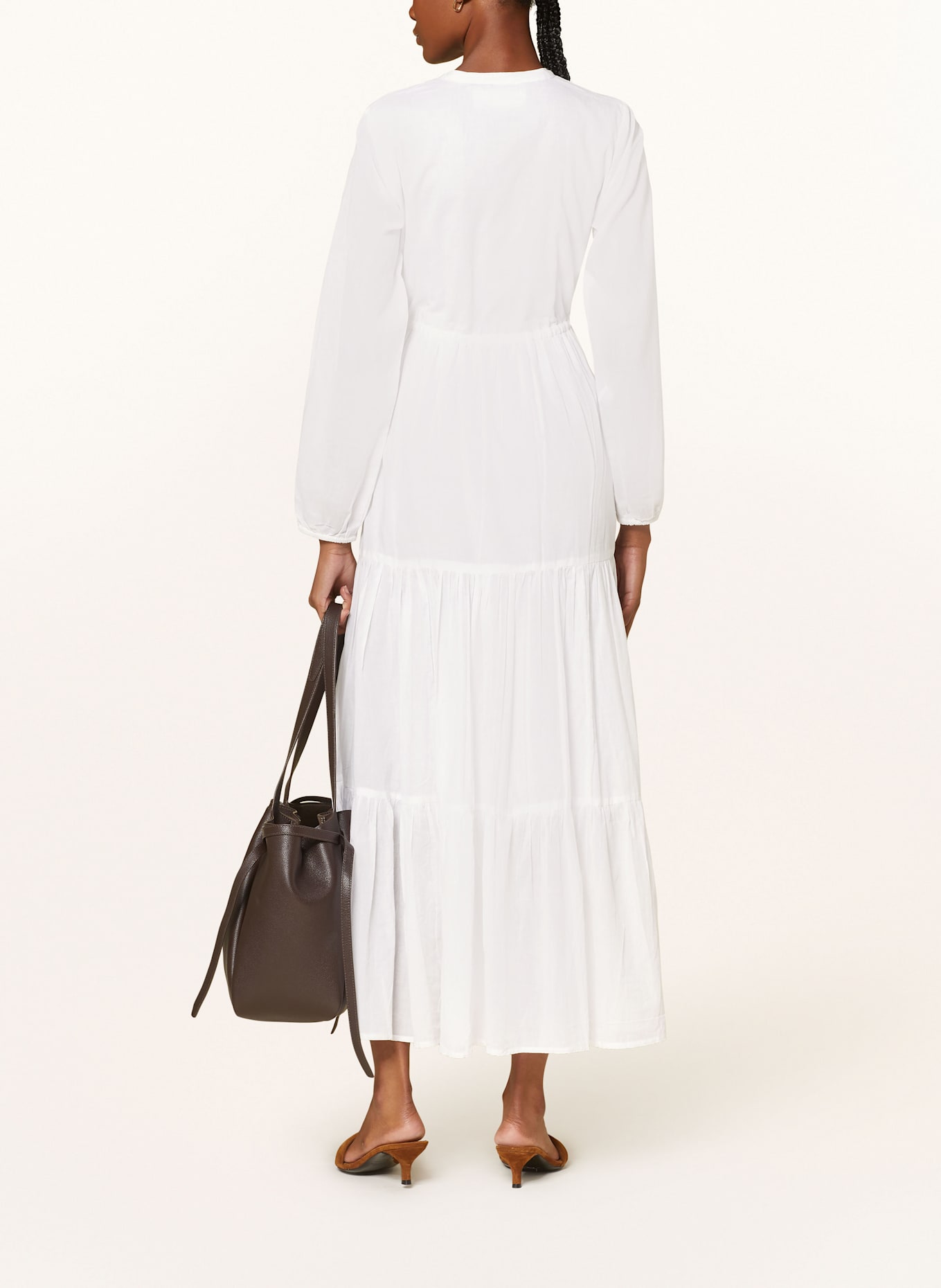 LADNERI Kleid D'AZUR: WEISS