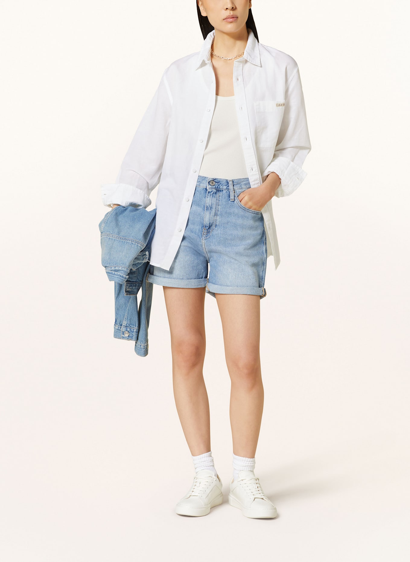 Розовая куртка calvin klein Denim shorts: 1buy calvin klein jeans front compartment backpack
