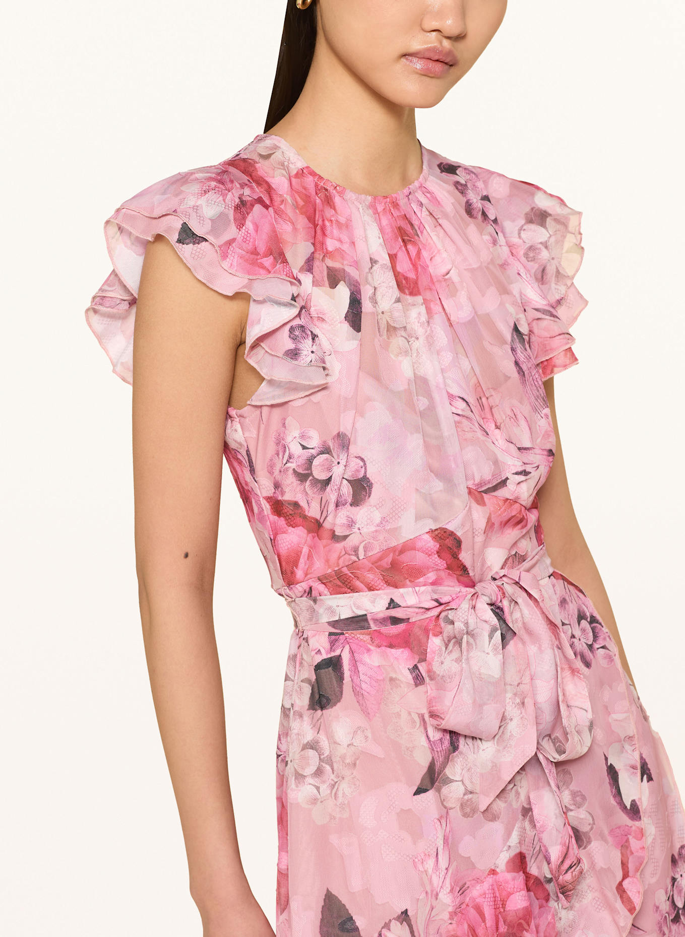 LIPSY Cocktailkleid FLORAL: ROSÉ / PINK / ALTROSA