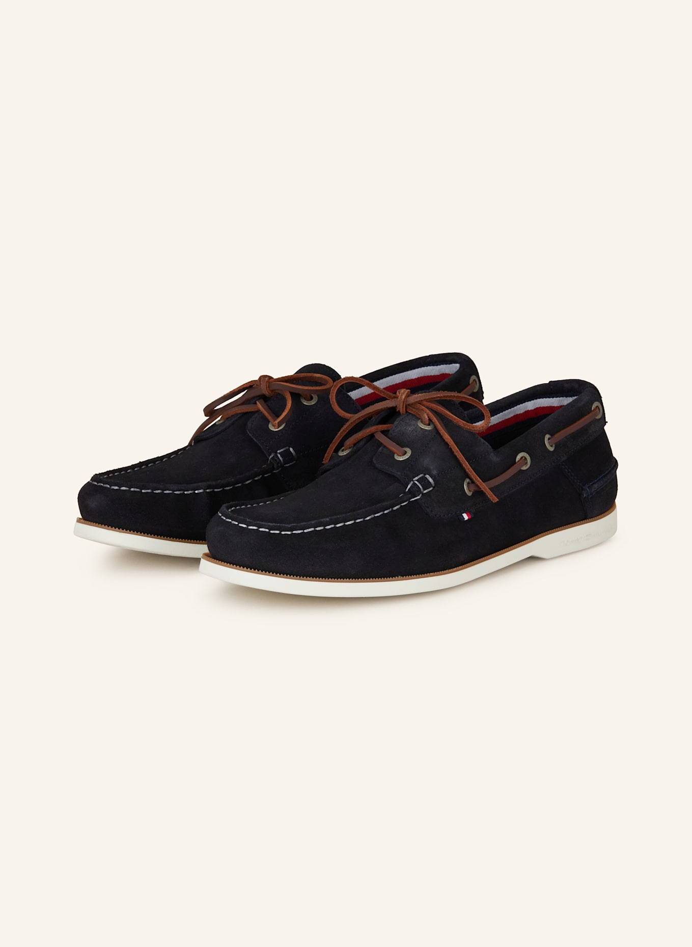 TOMMY HILFIGER Mokasyny żeglarskie: GRANATOWY