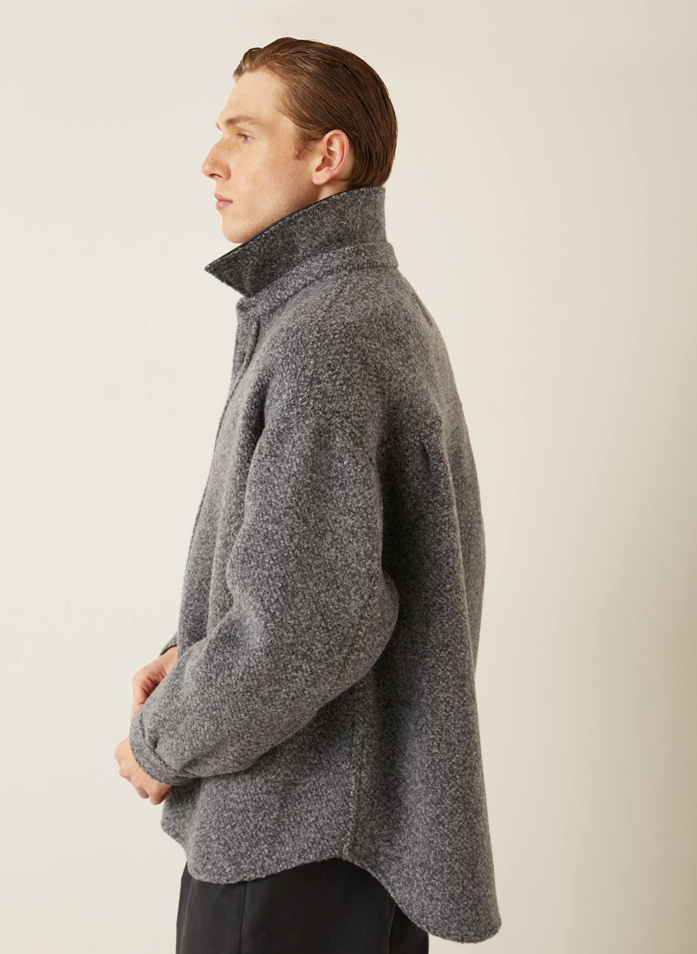 LOEWE Overshirt: DUNKELGRAU