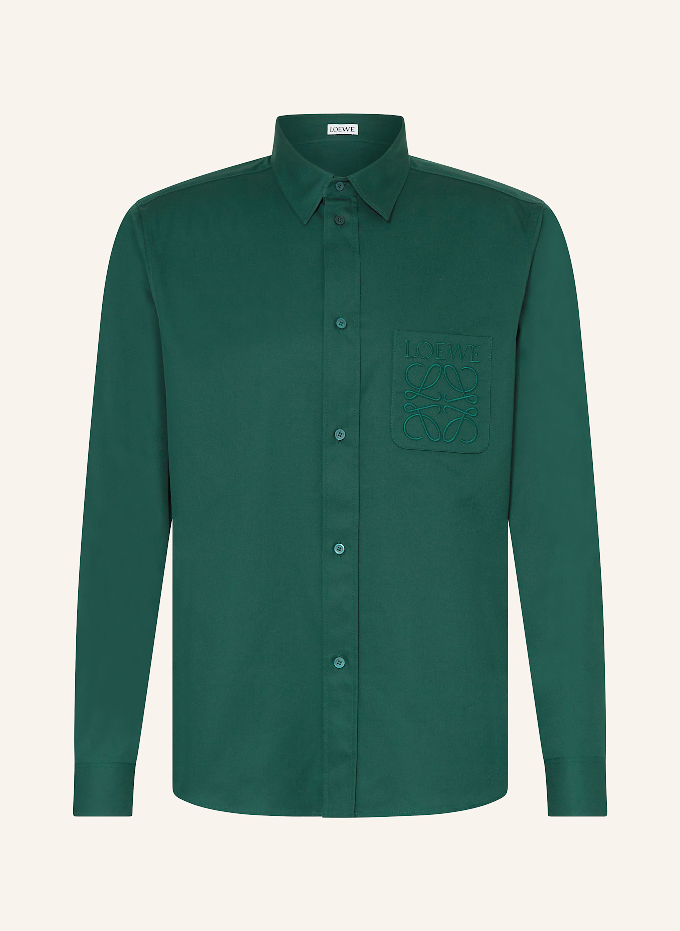 LOEWE Hemd Comfort Fit: DUNKELGRÜN