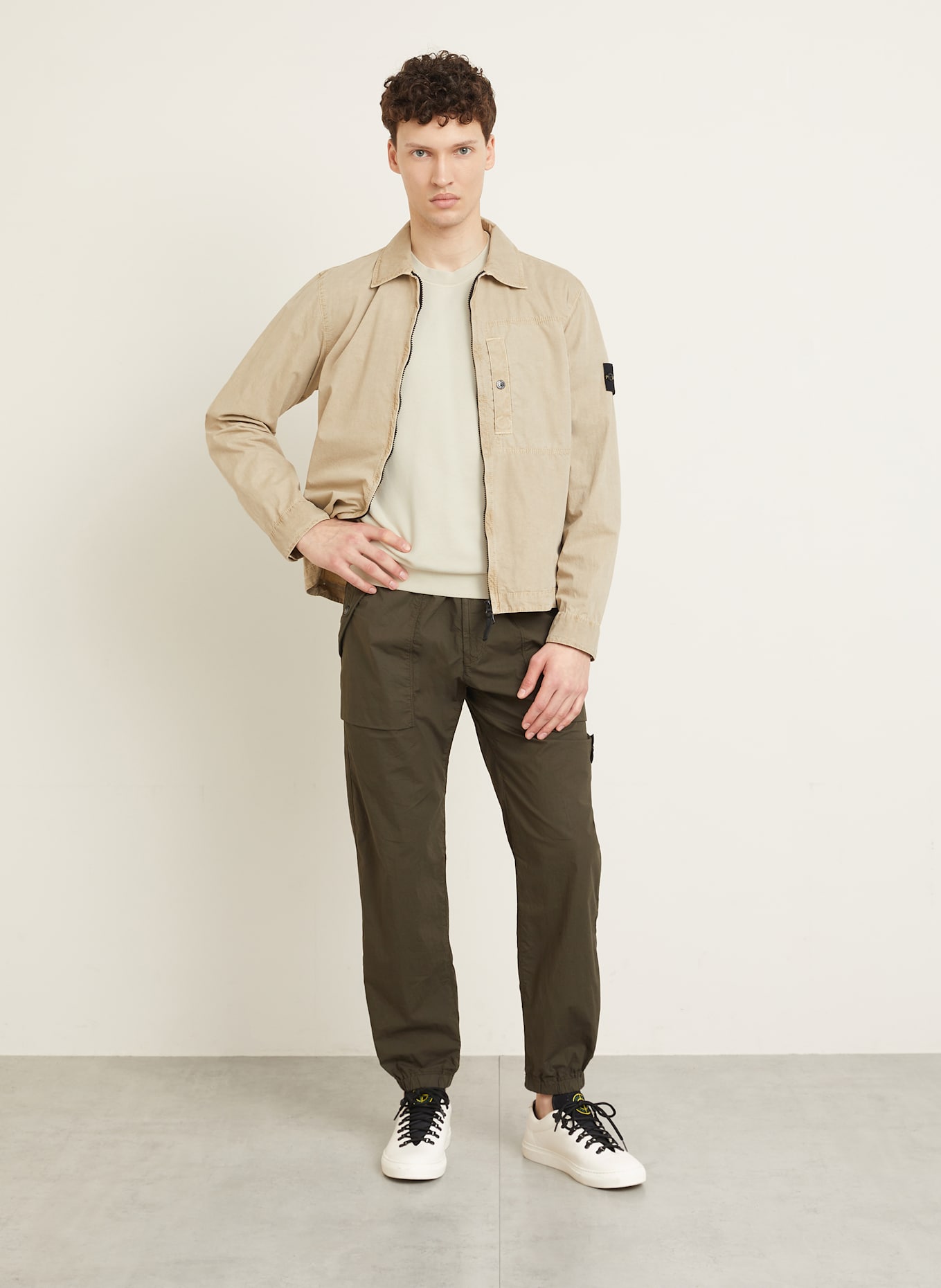 STONE ISLAND Sweatshirt: CREME