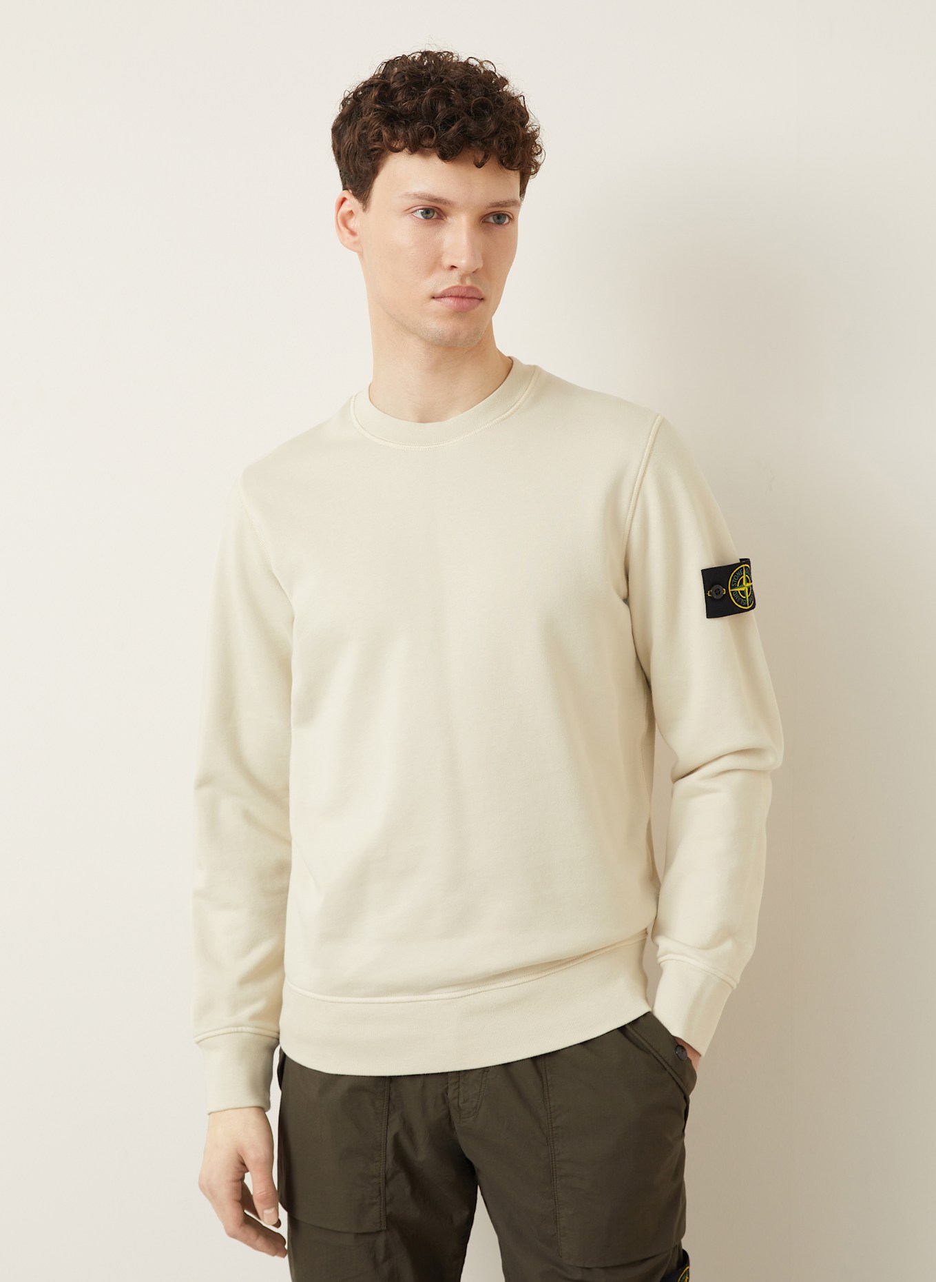 STONE ISLAND Sweatshirt: CREME