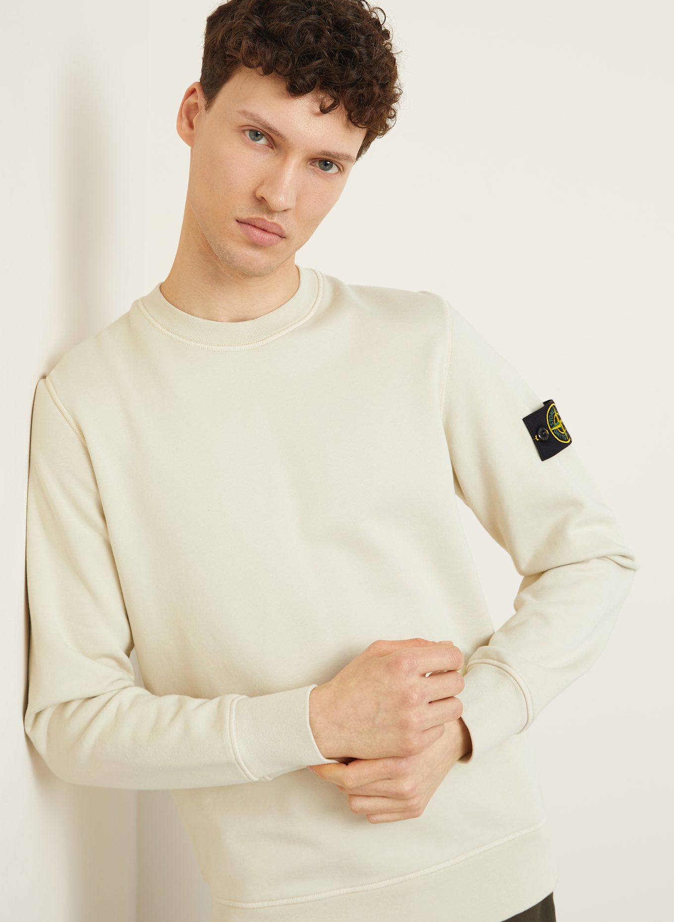 STONE ISLAND Sweatshirt: CREME