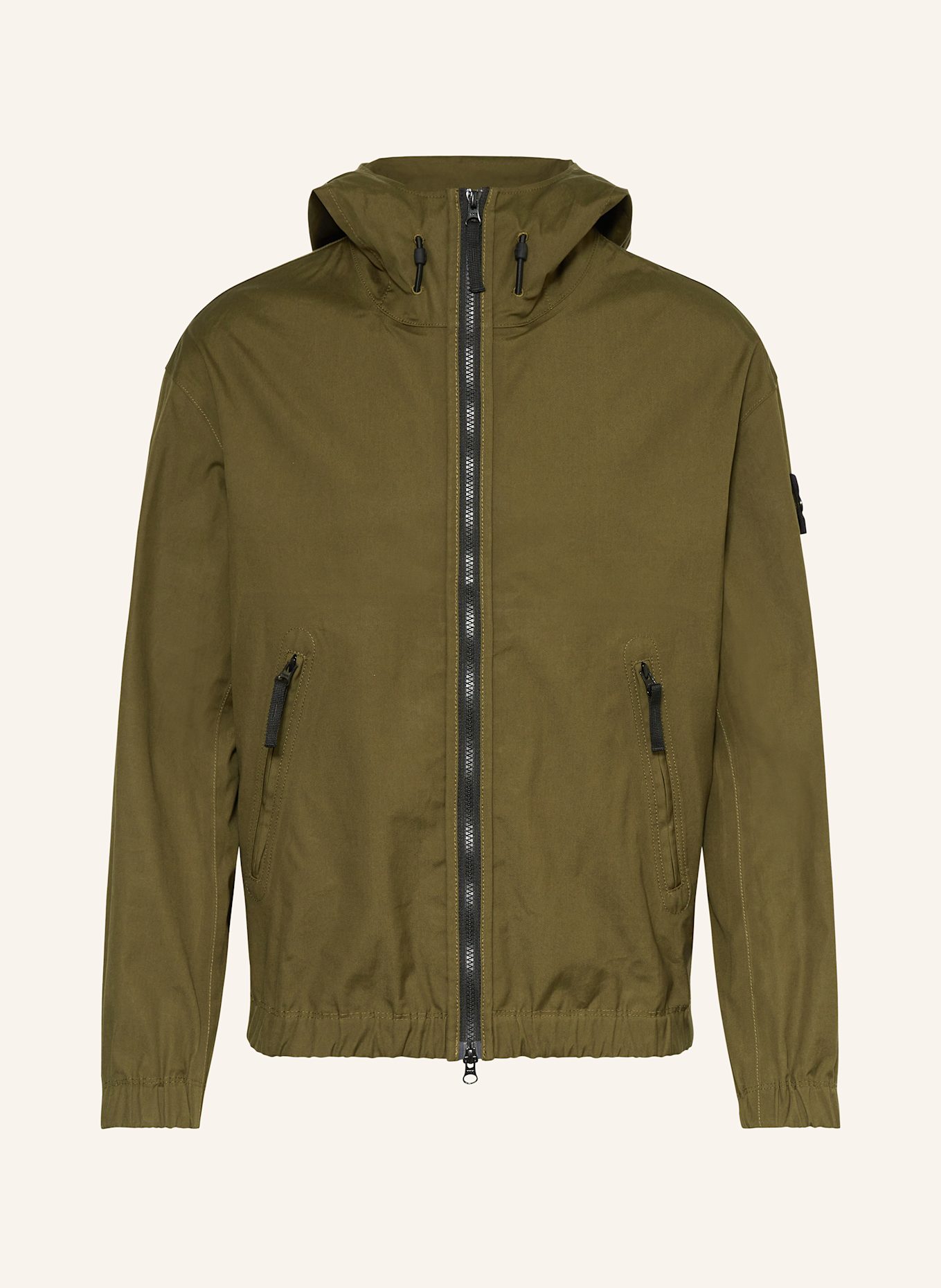 STONE ISLAND Outdoor jacket: KHAKI