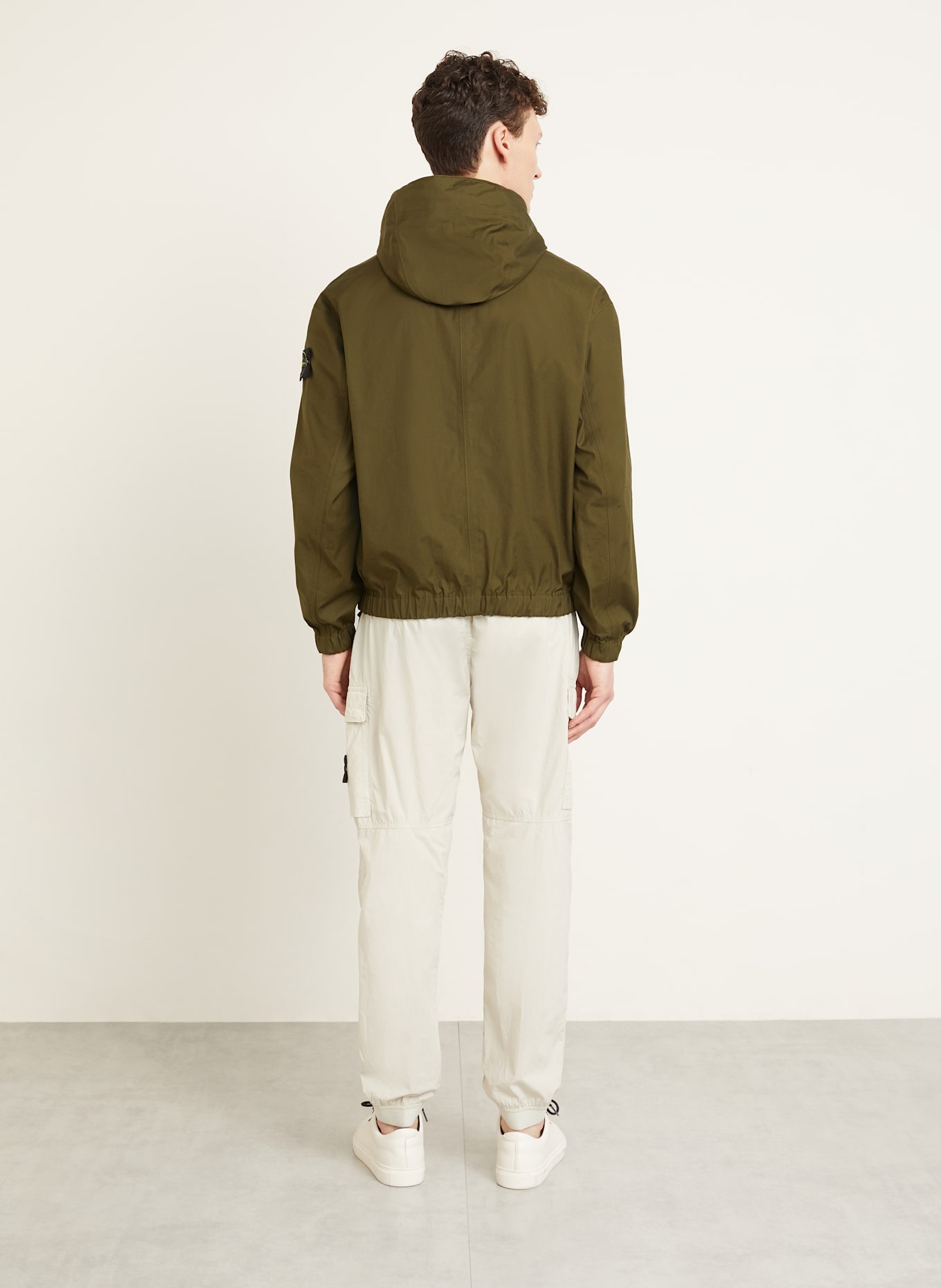 STONE ISLAND Outdoor jacket: KHAKI