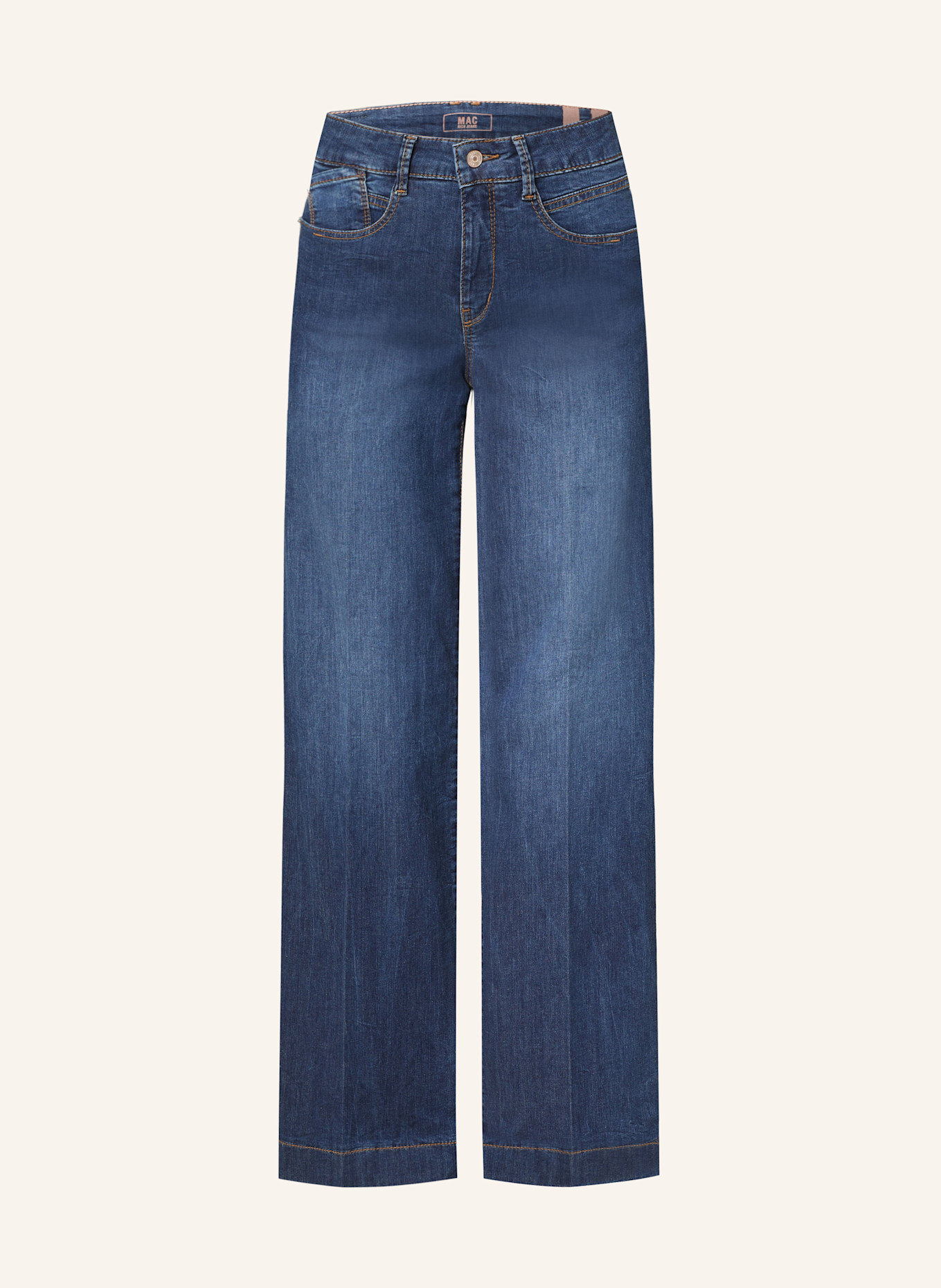 MAC Flared jeans RICH: D866 night blue netwash