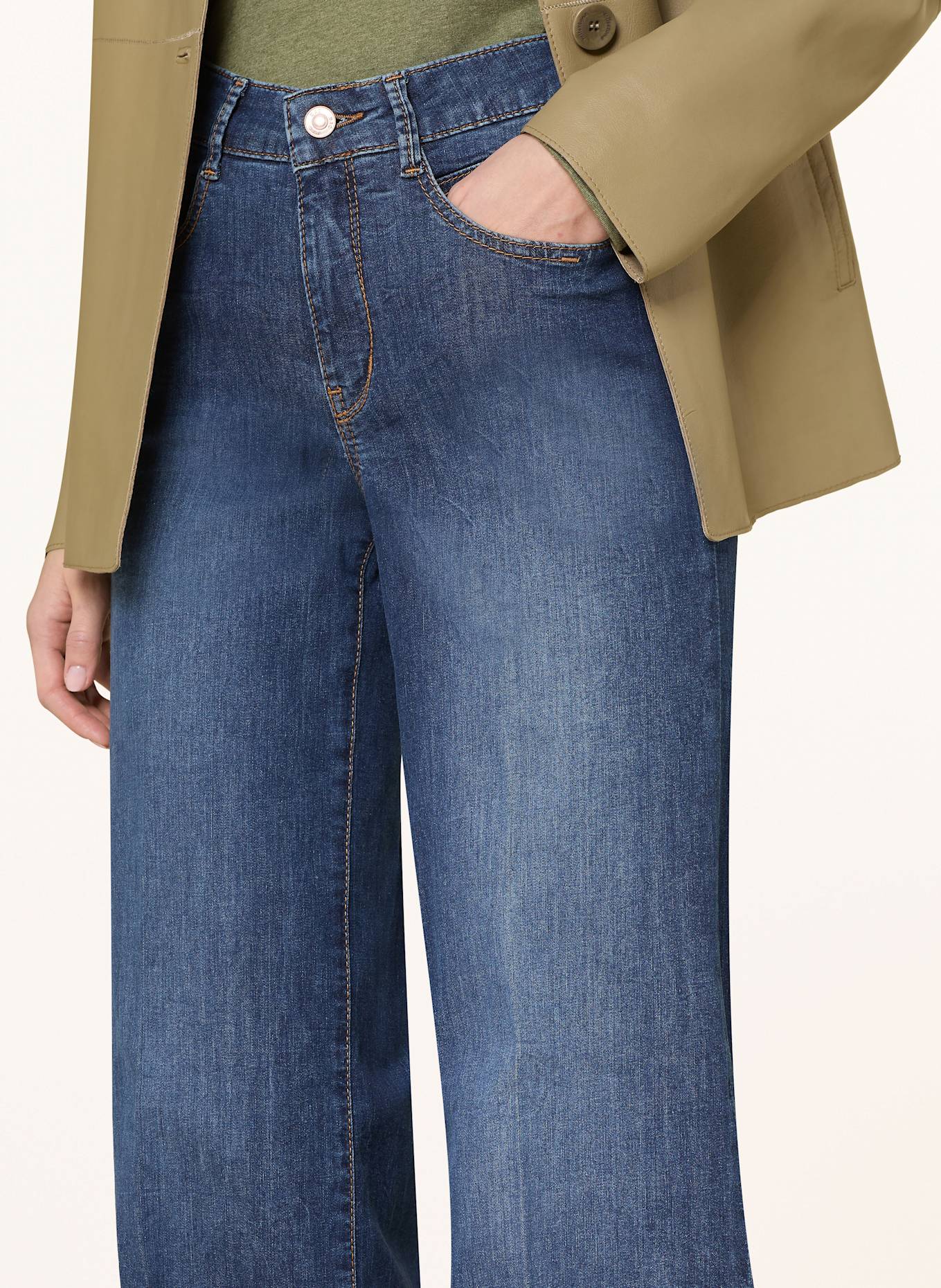 MAC Flared jeans RICH: D866 night blue netwash