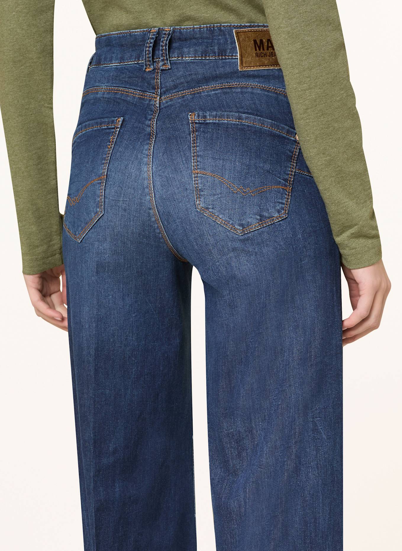 MAC Flared jeans RICH: D866 night blue netwash