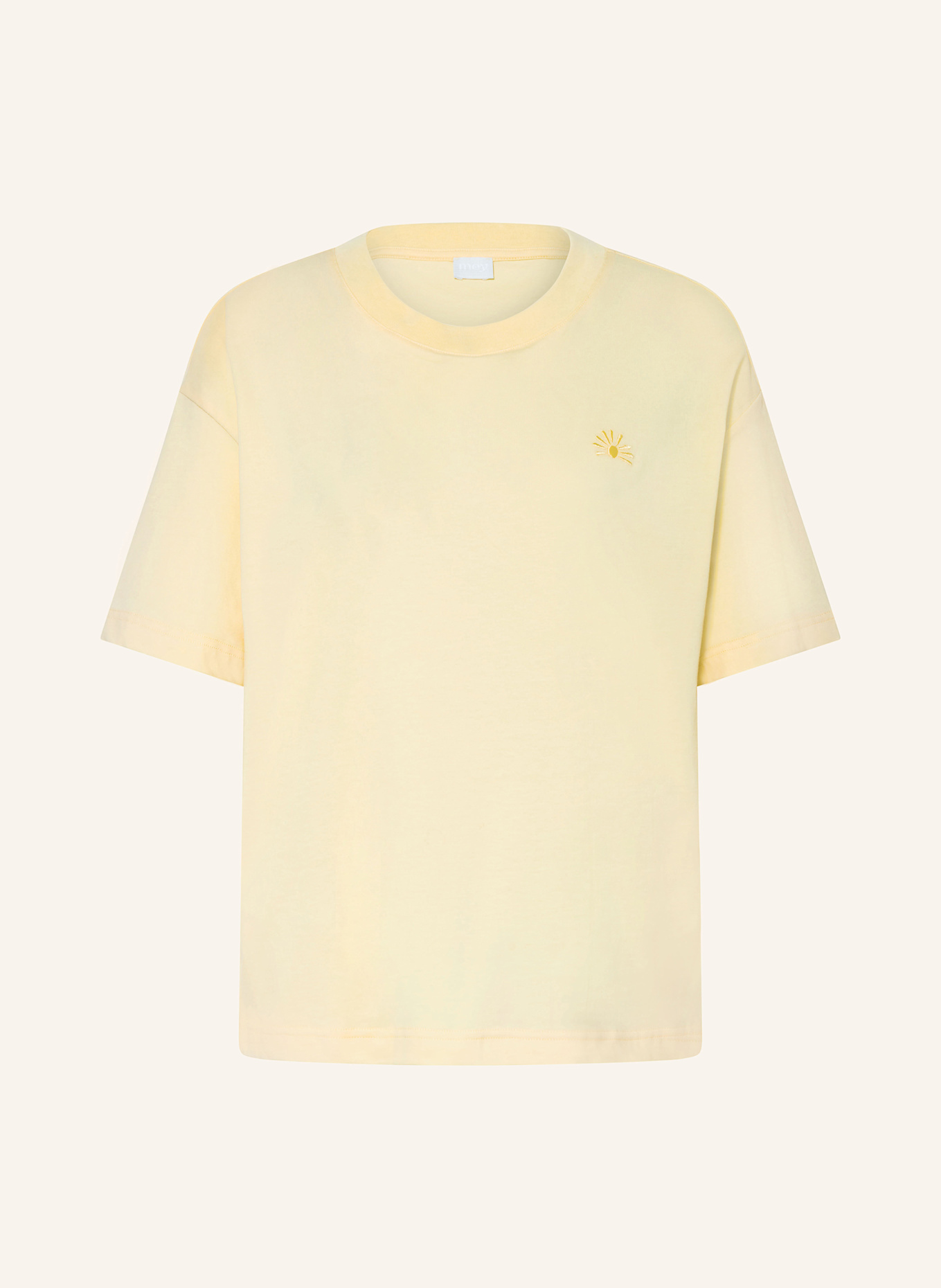 mey Schlafshirt Serie RELAXED NIGHTS: GELB