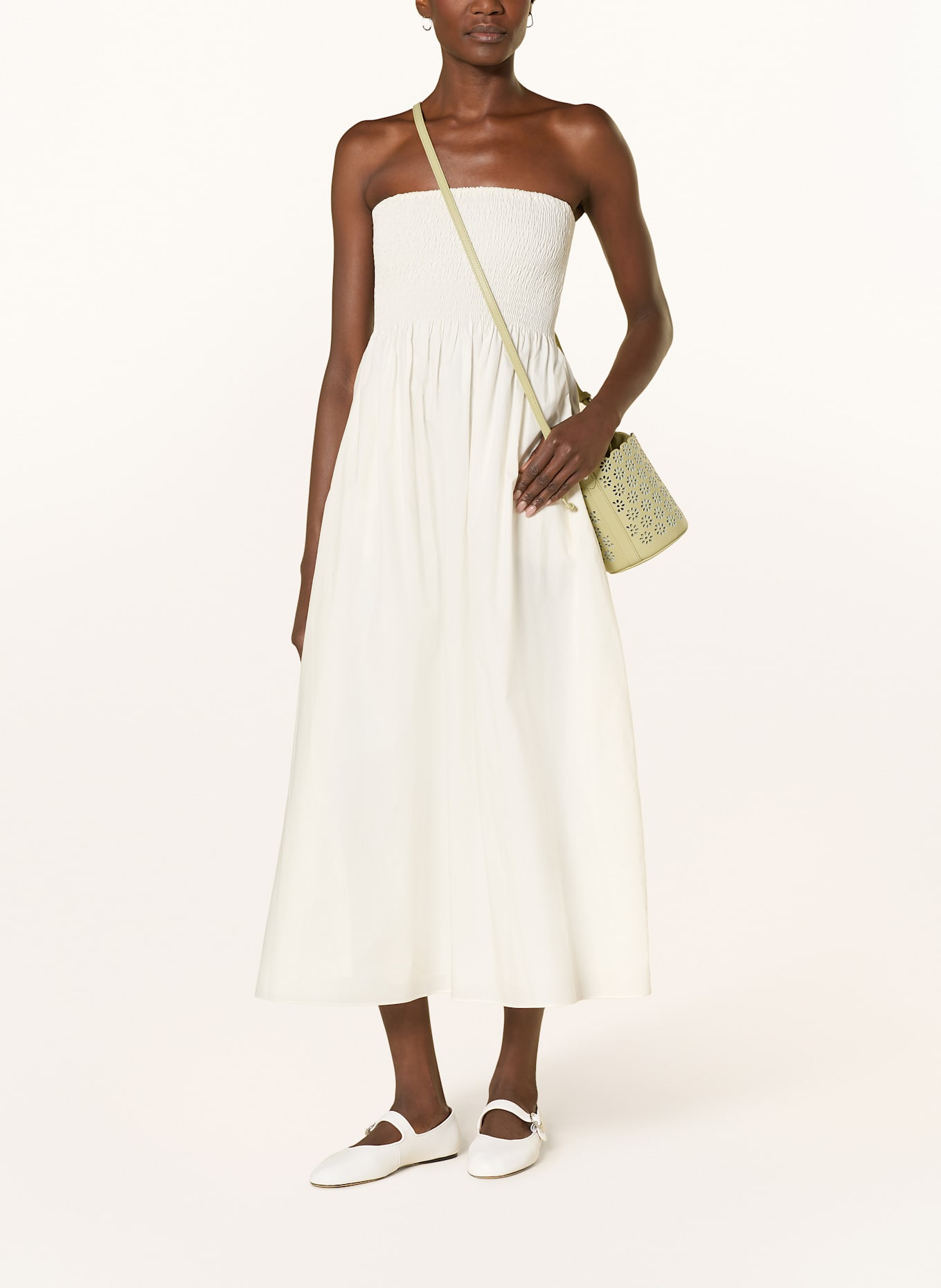 FAITHFULL THE BRAND Off-shoulder dress JAMIE: WHITE