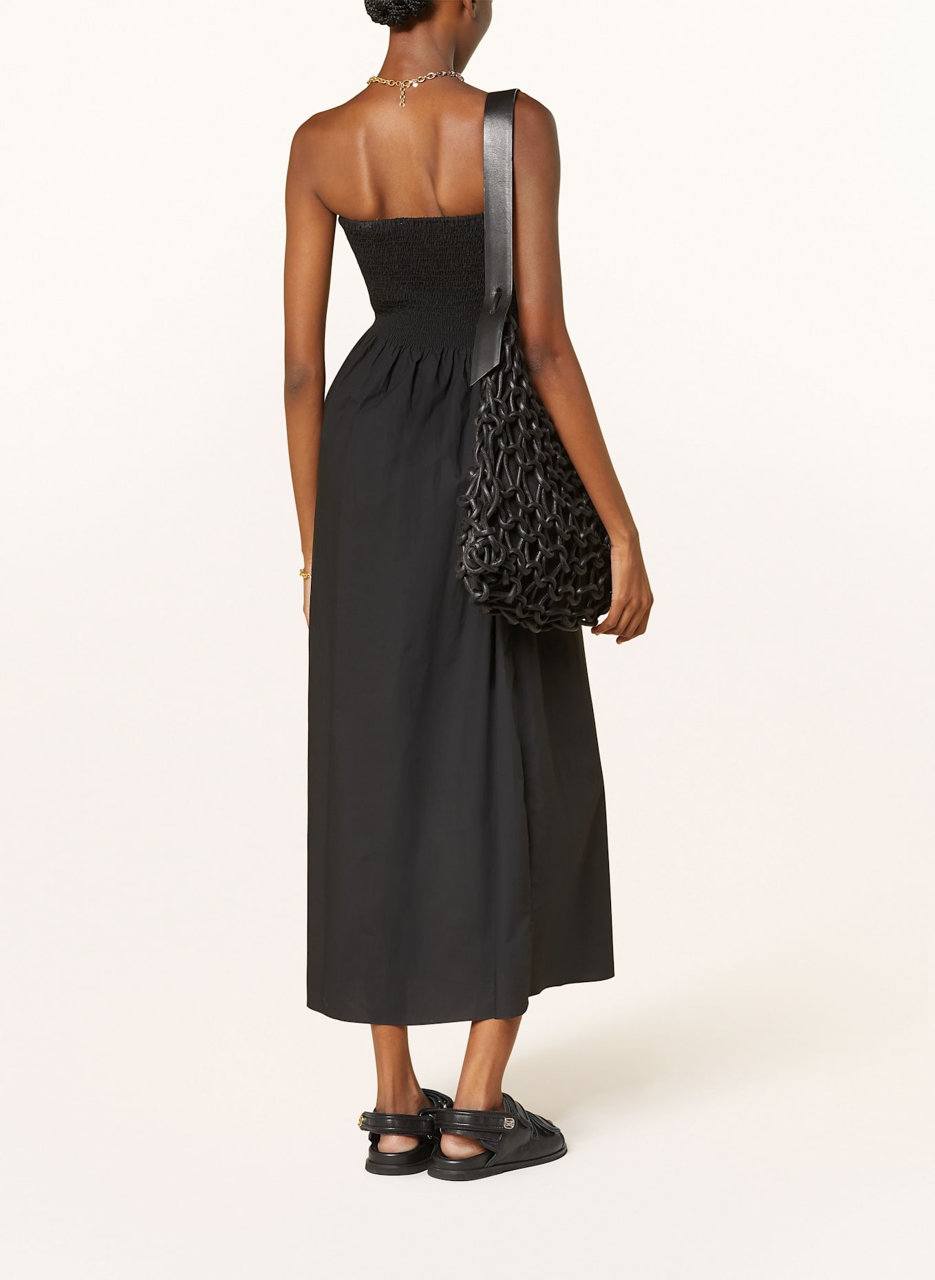 FAITHFULL THE BRAND Off-Shoulder-Kleid JAMIE: SCHWARZ