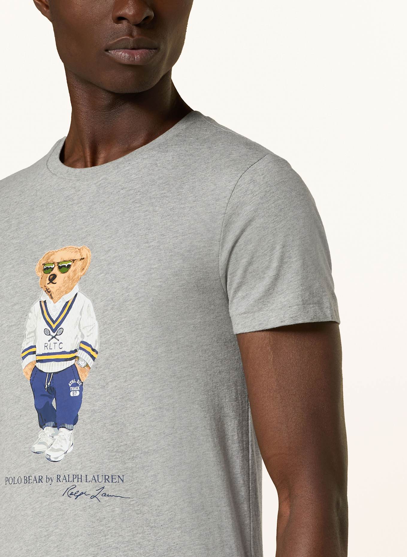POLO RALPH LAUREN T-shirt, Color: GRAY/ BROWN/ DARK BLUE (Image 4)