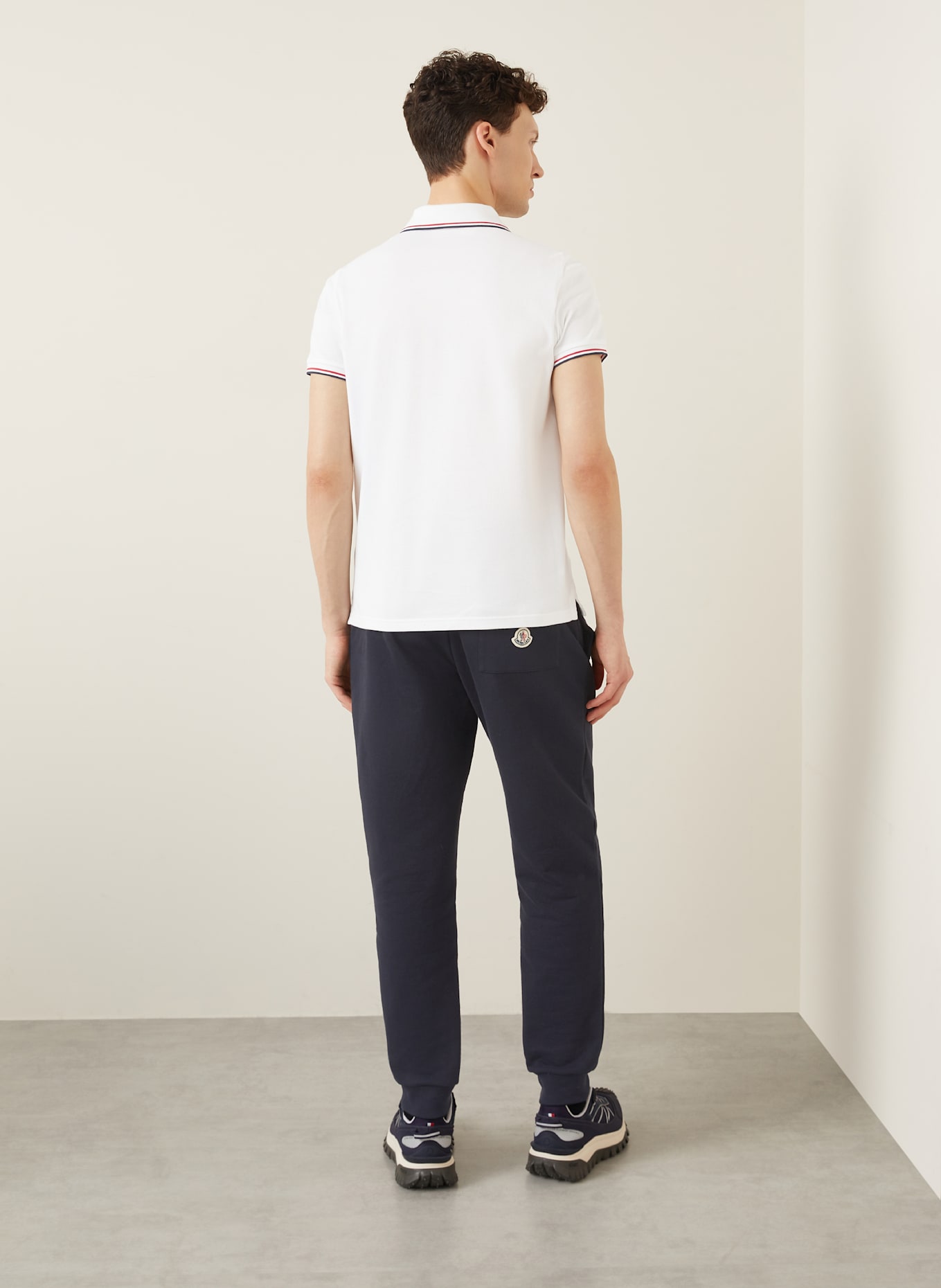 MONCLER Piqué-Poloshirt, Farbe: WEISS (Bild 3)
