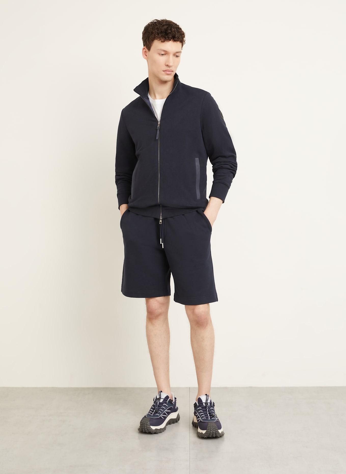 MONCLER Sweatjacke: DUNKELBLAU
