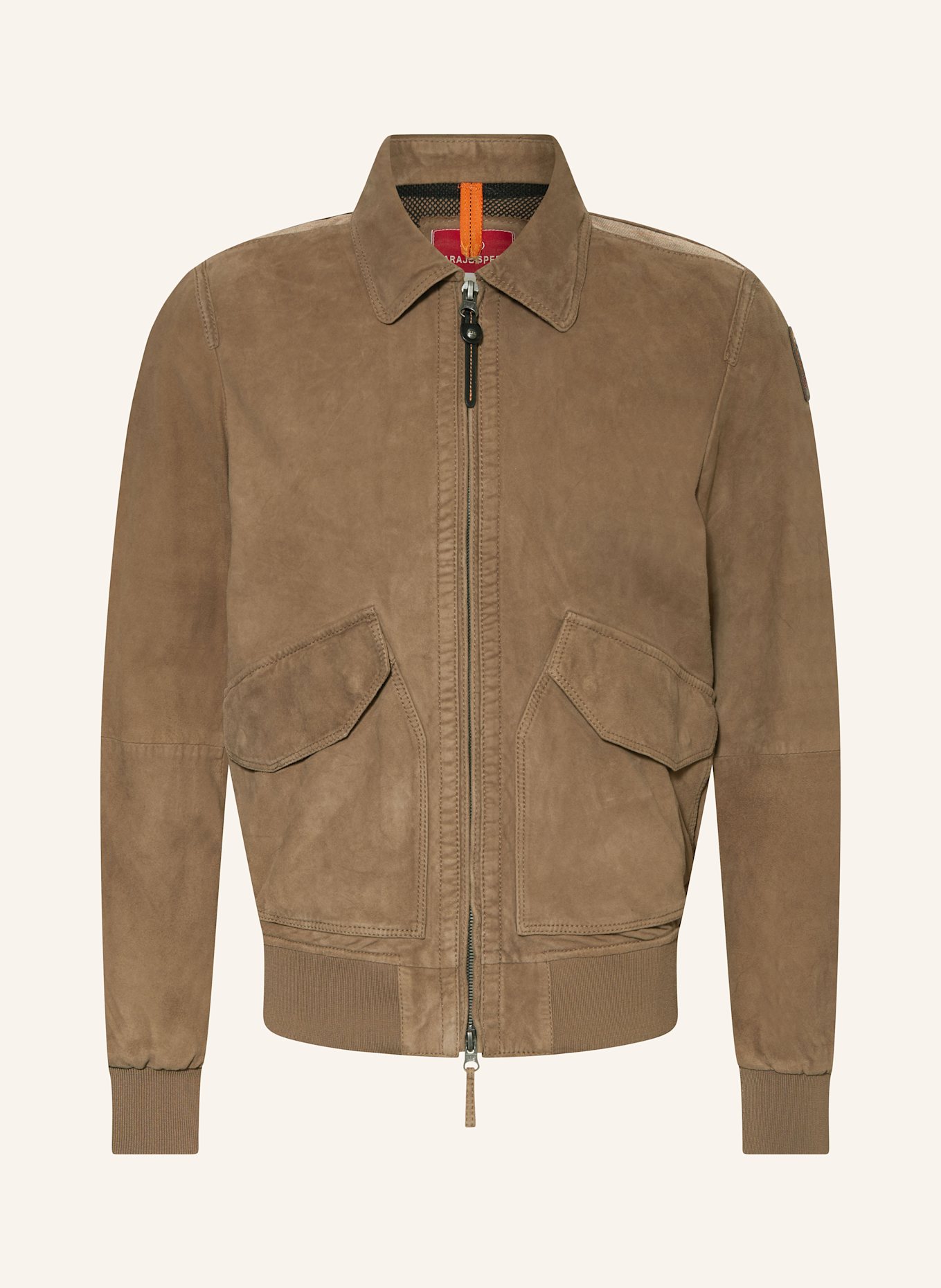 PARAJUMPERS Lederjacke WELDON: BRAUN