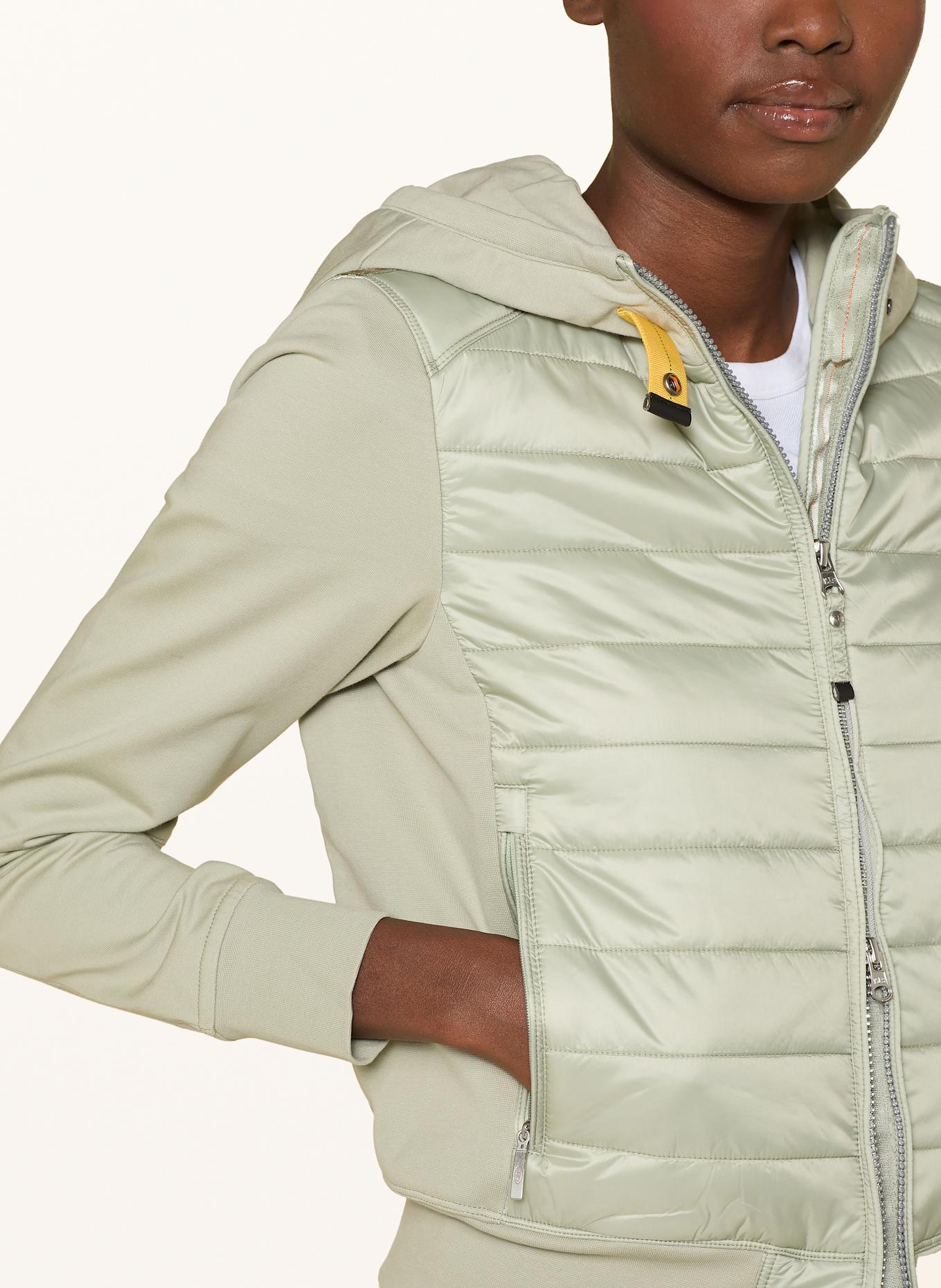 PARAJUMPERS Jacke CAELIE-W im Materialmix: HELLGRÜN