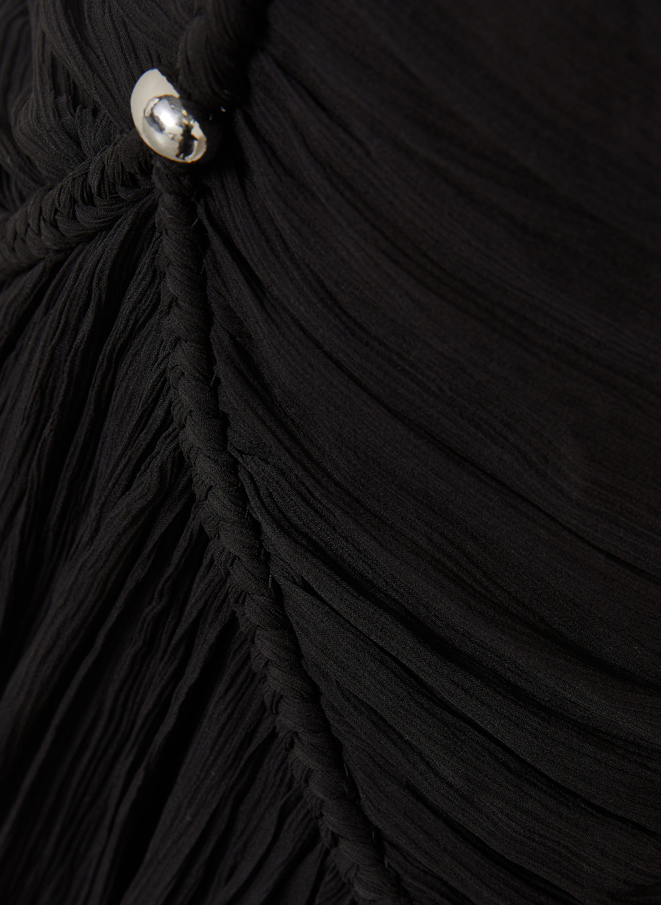 ISABEL MARANT Seidenkleid RAFAEL mit Cut-outs: SCHWARZ