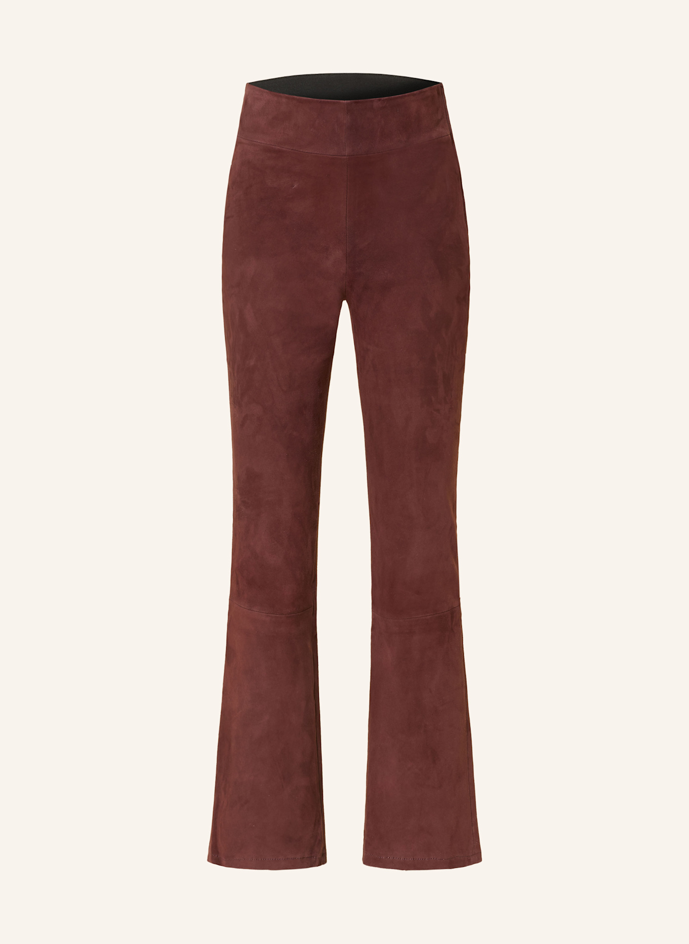 ARMA Leather trousers: DARK RED