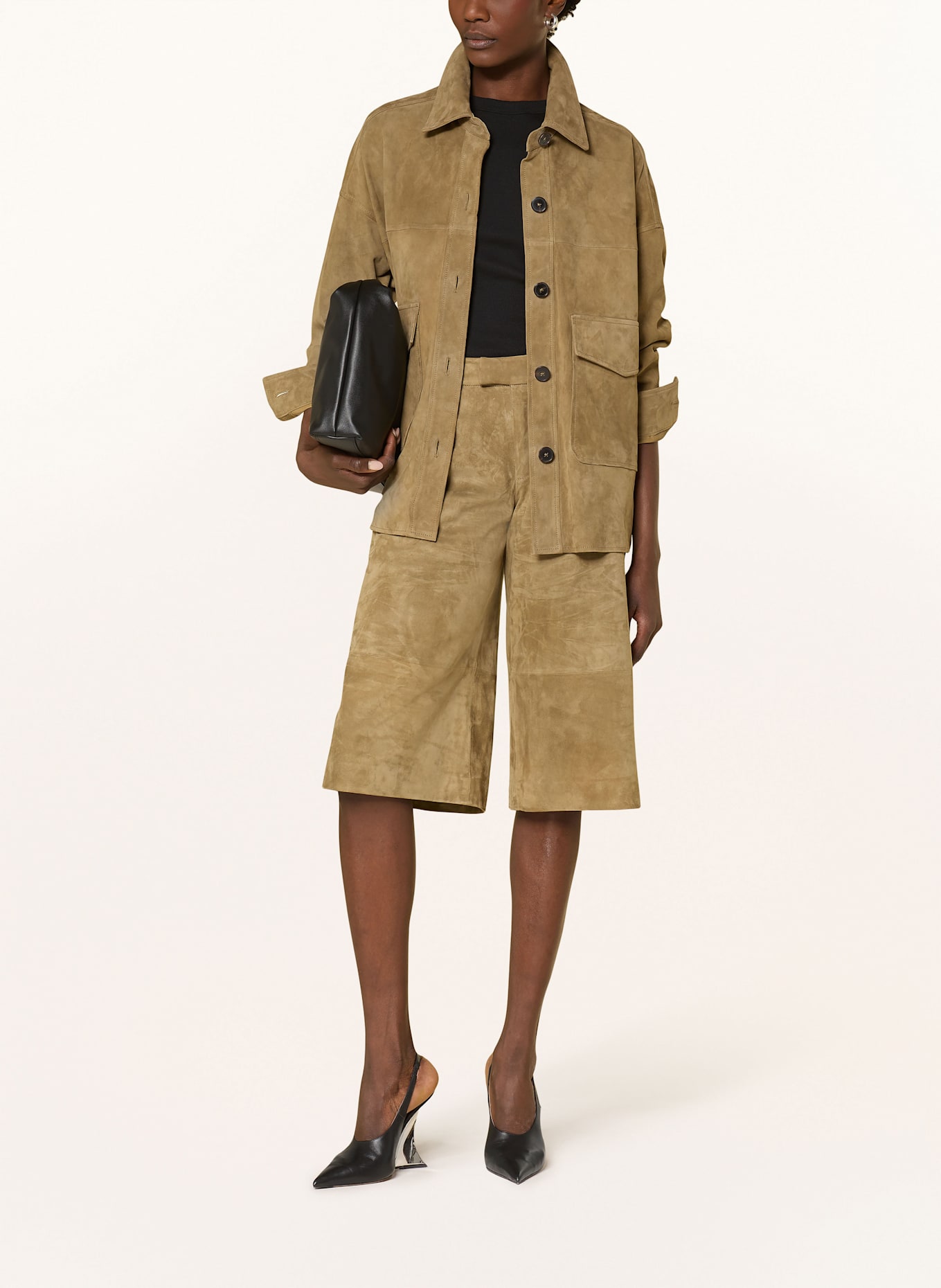 ARMA Kožená bunda: OLIVOVÁ