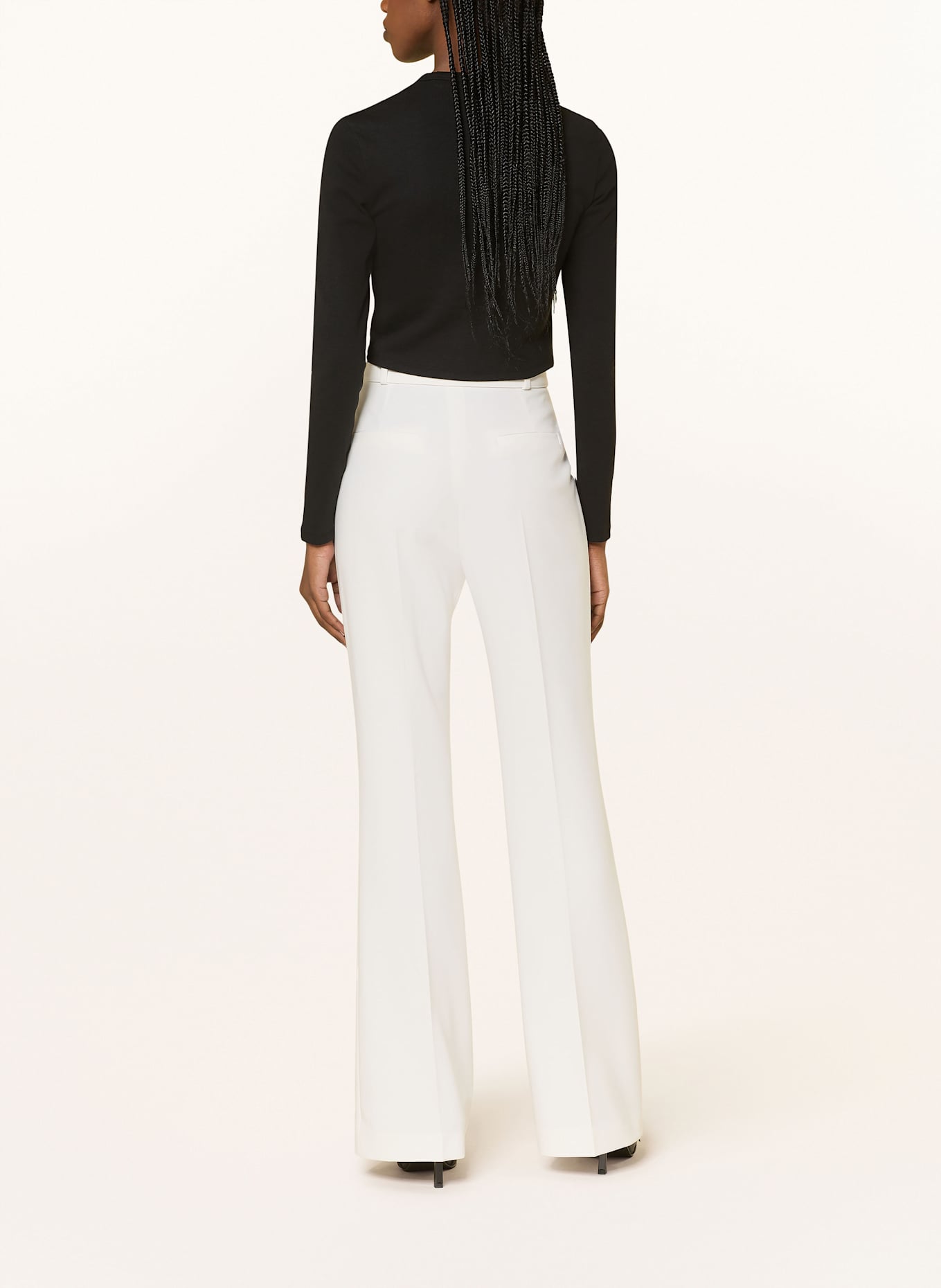 HUGO Bootcut Hose HAZULA, Farbe: WEISS (Bild 3)