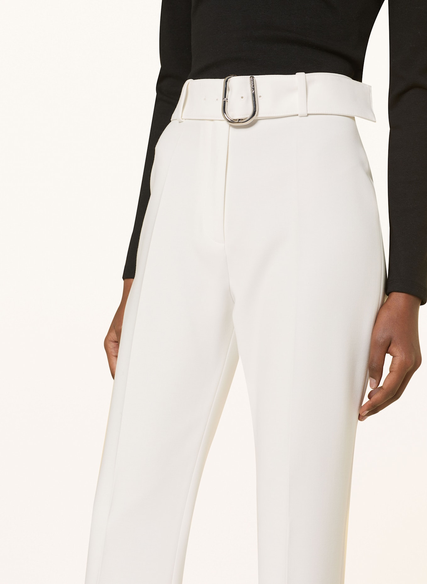 HUGO Bootcut Hose HAZULA, Farbe: WEISS (Bild 5)