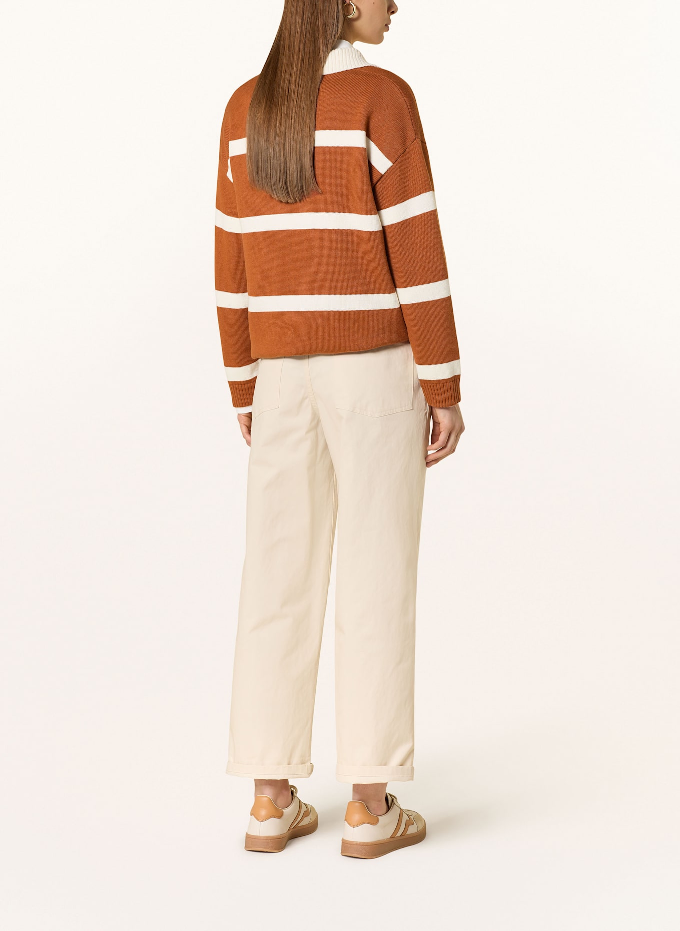 GANT Rugbyshirt: BRAUN/ WEISS