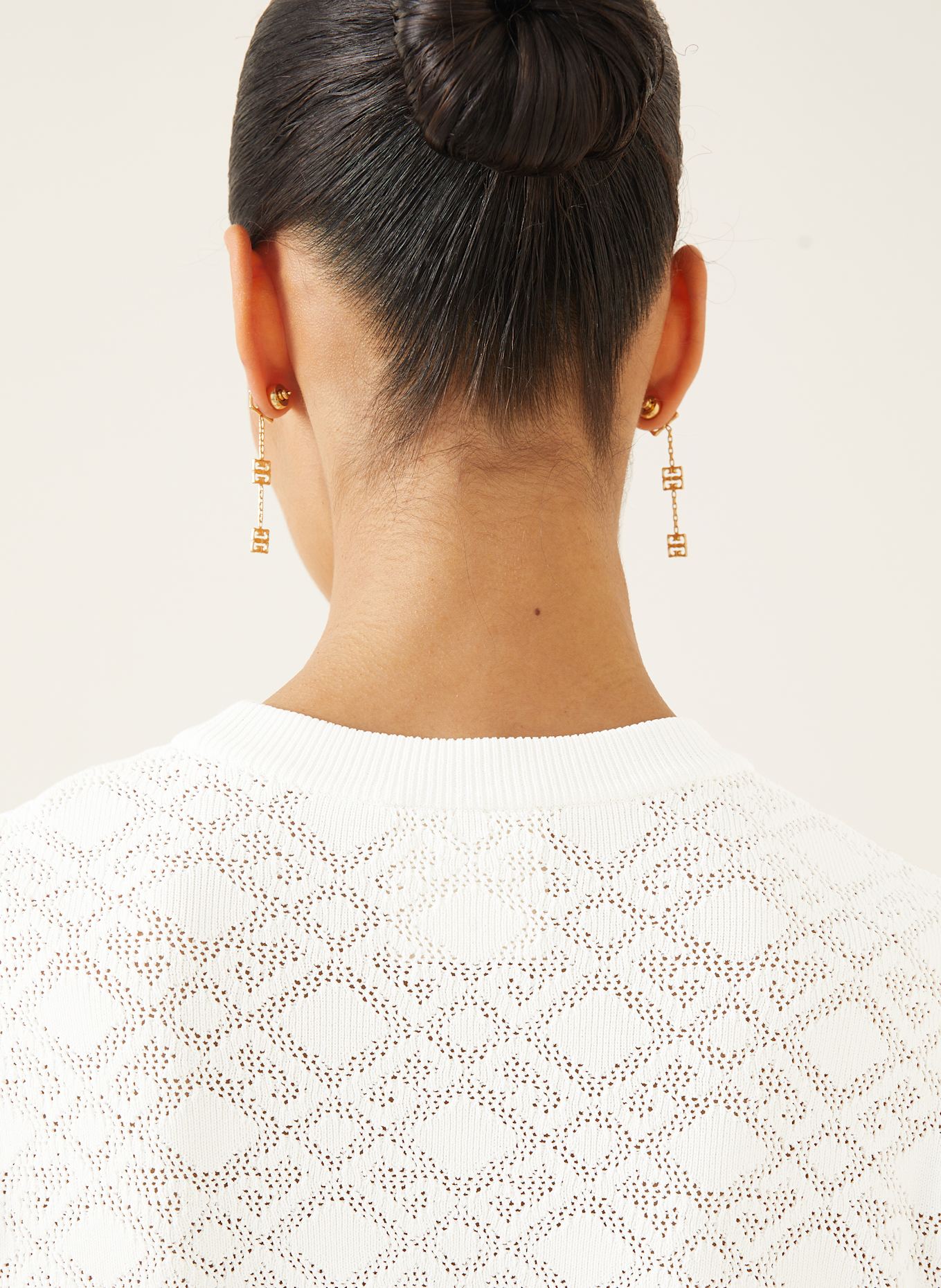 GIVENCHY Cropped-Strickshirt: WEISS