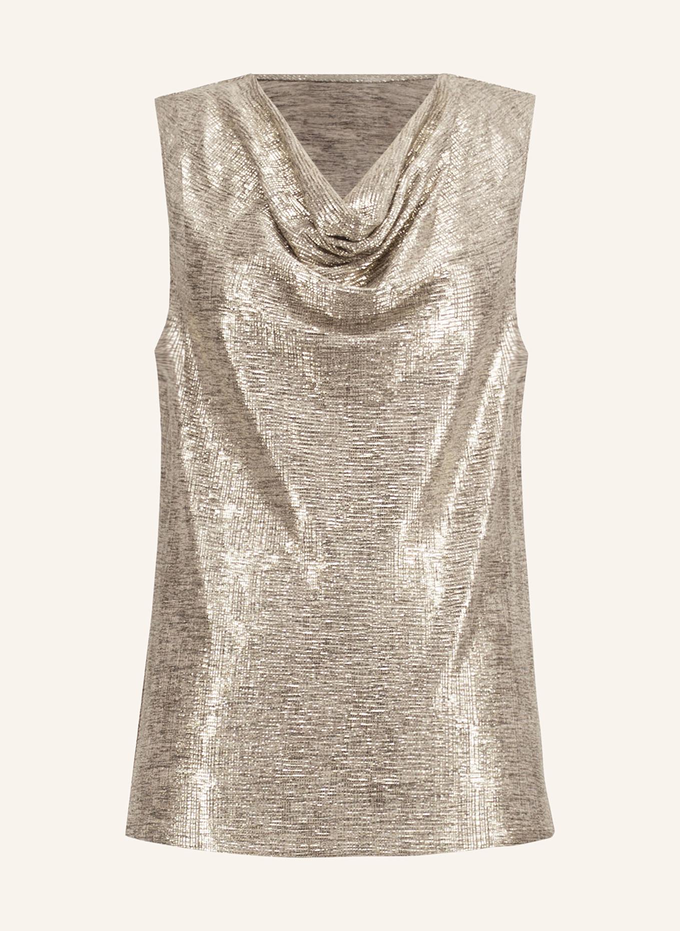 Joseph Ribkoff Stricktop mit Glitzergarn: GOLD