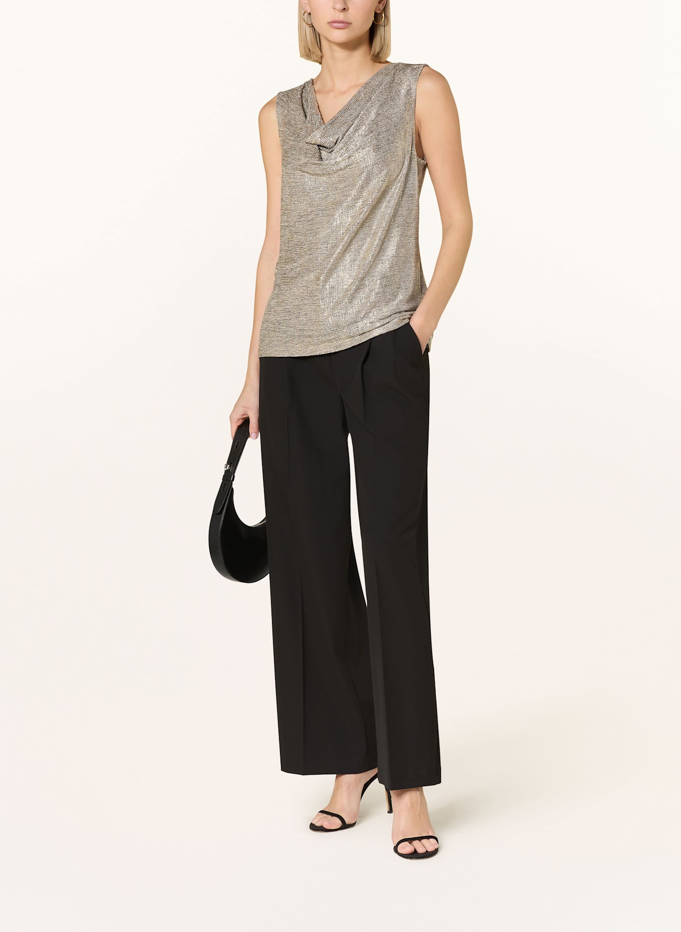 Joseph Ribkoff Stricktop mit Glitzergarn: GOLD