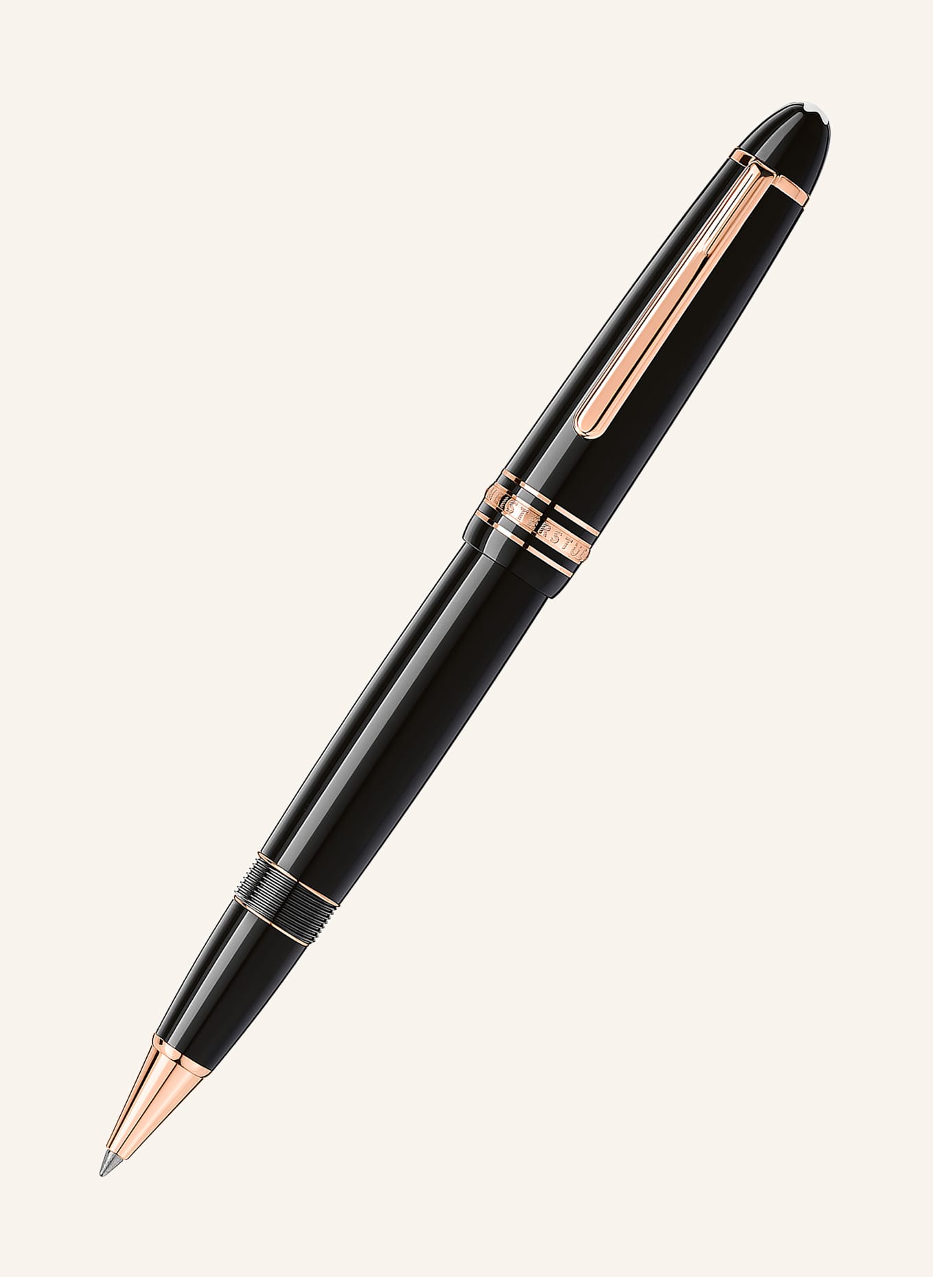 MONTBLANC Pióro kulkowe MEISTERSTÜCK LE GRAND: CZARNY/ RÓŻOWOZLOTY