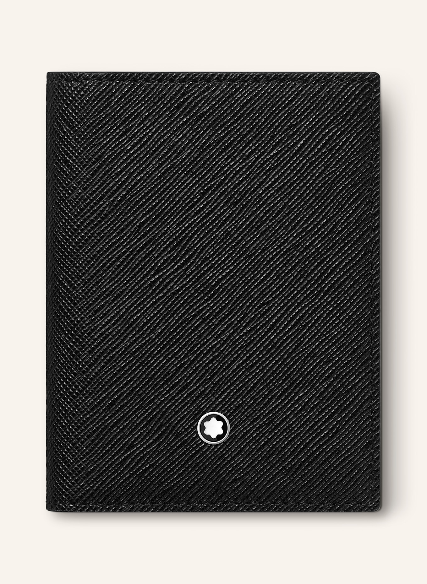 MONTBLANC Etui na karty ze skóry saffiano SARTORIAL: CZARNY