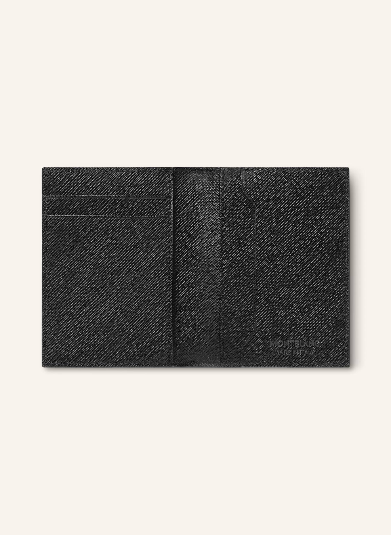 MONTBLANC Etui na karty ze skóry saffiano SARTORIAL: CZARNY