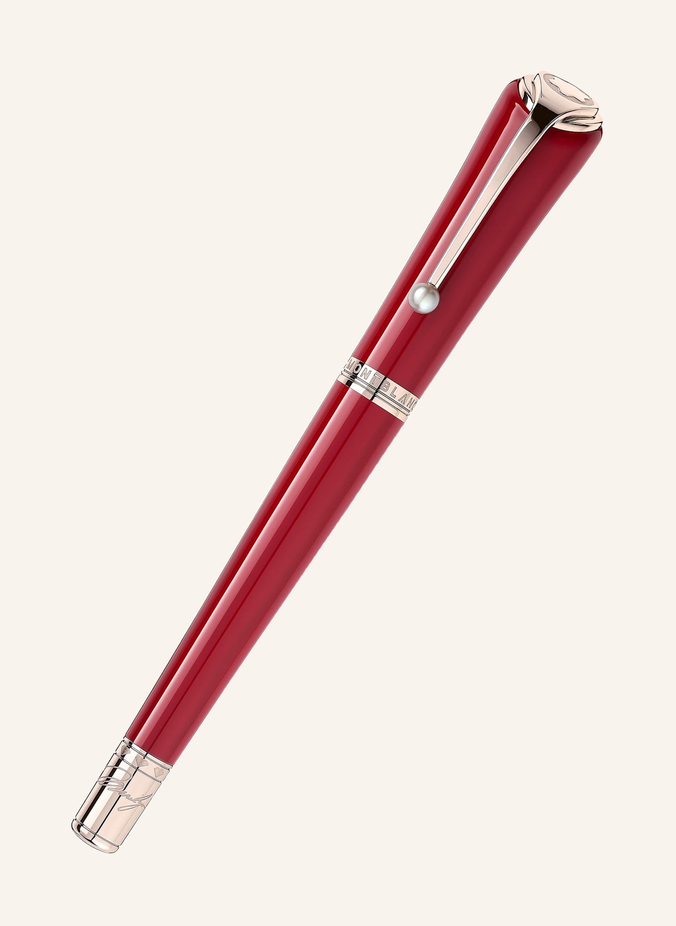 MONTBLANC Patronenfüllfederhalter MUSES MARILYN MONROE SPECIAL EDITION: ROT / GOLD