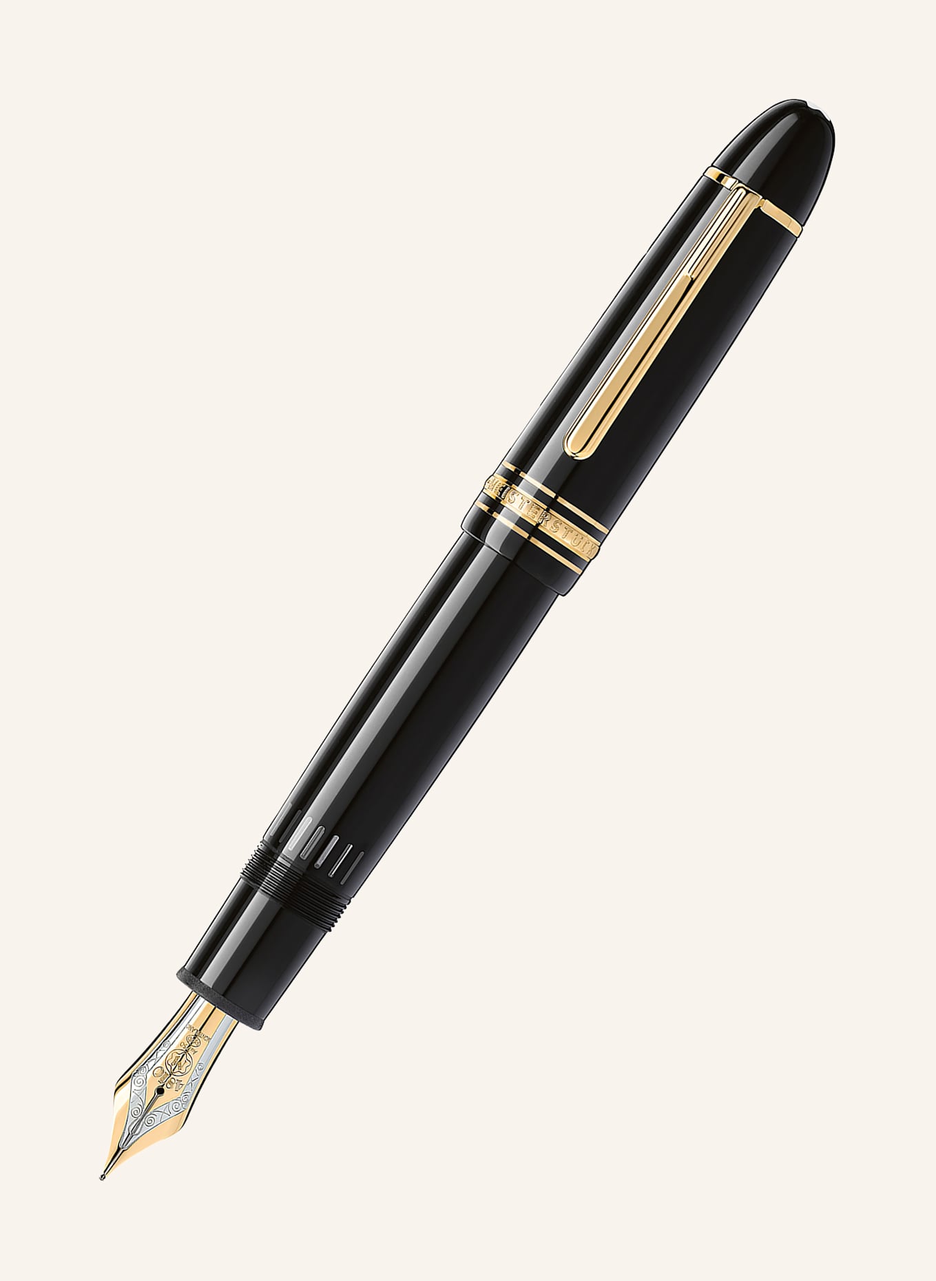 MONTBLANC Plnicí pero MEISTERSTÜCK GOLD-COATED 149: ČERNÁ / ZLATÁ