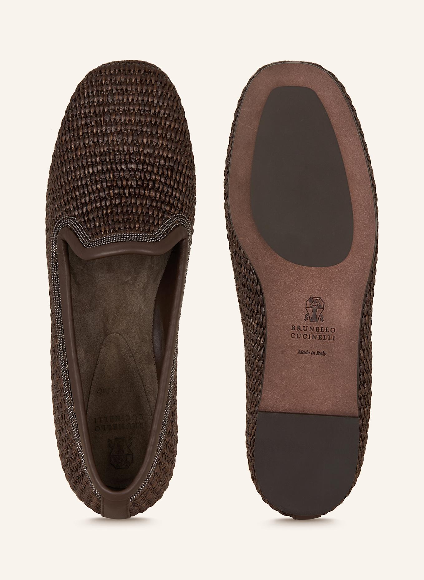 BRUNELLO CUCINELLI Slippery: TMAVĚ HNĚDÁ