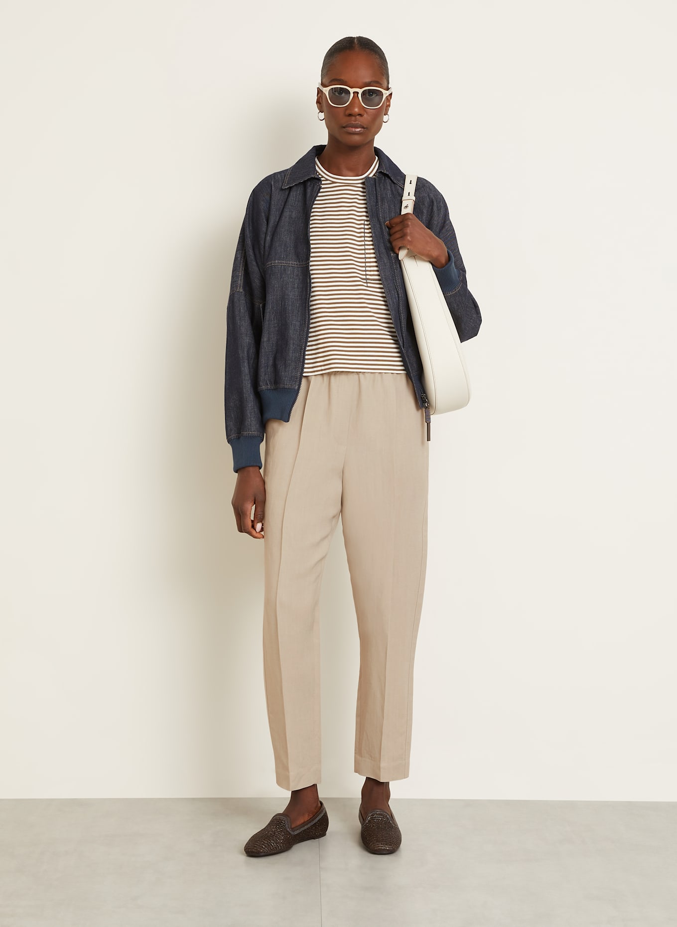 BRUNELLO CUCINELLI Tričko: HNĚDÁ / REŽNÁ