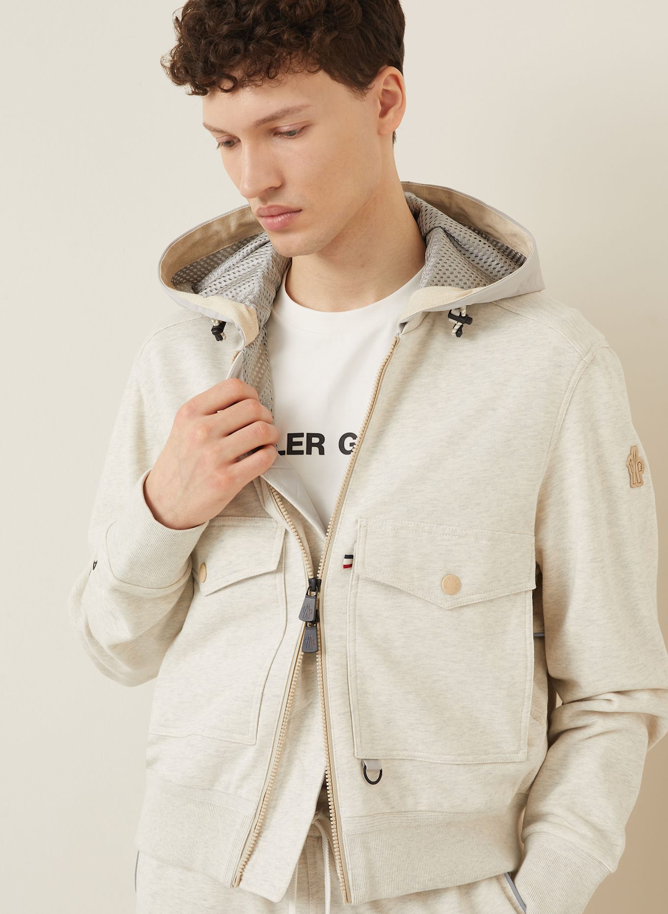 MONCLER GRENOBLE Blouson: ECRU
