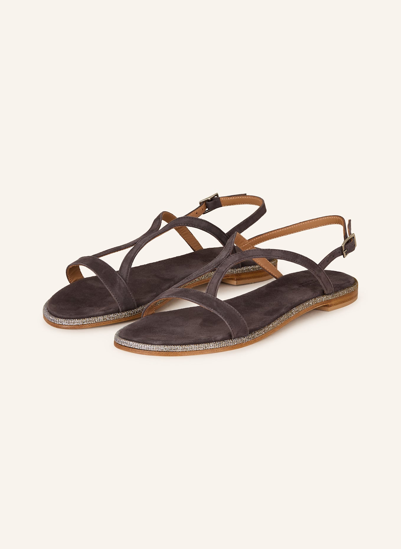 VIAMERCANTI Sandalen EOLIE: DONKERGRIJS