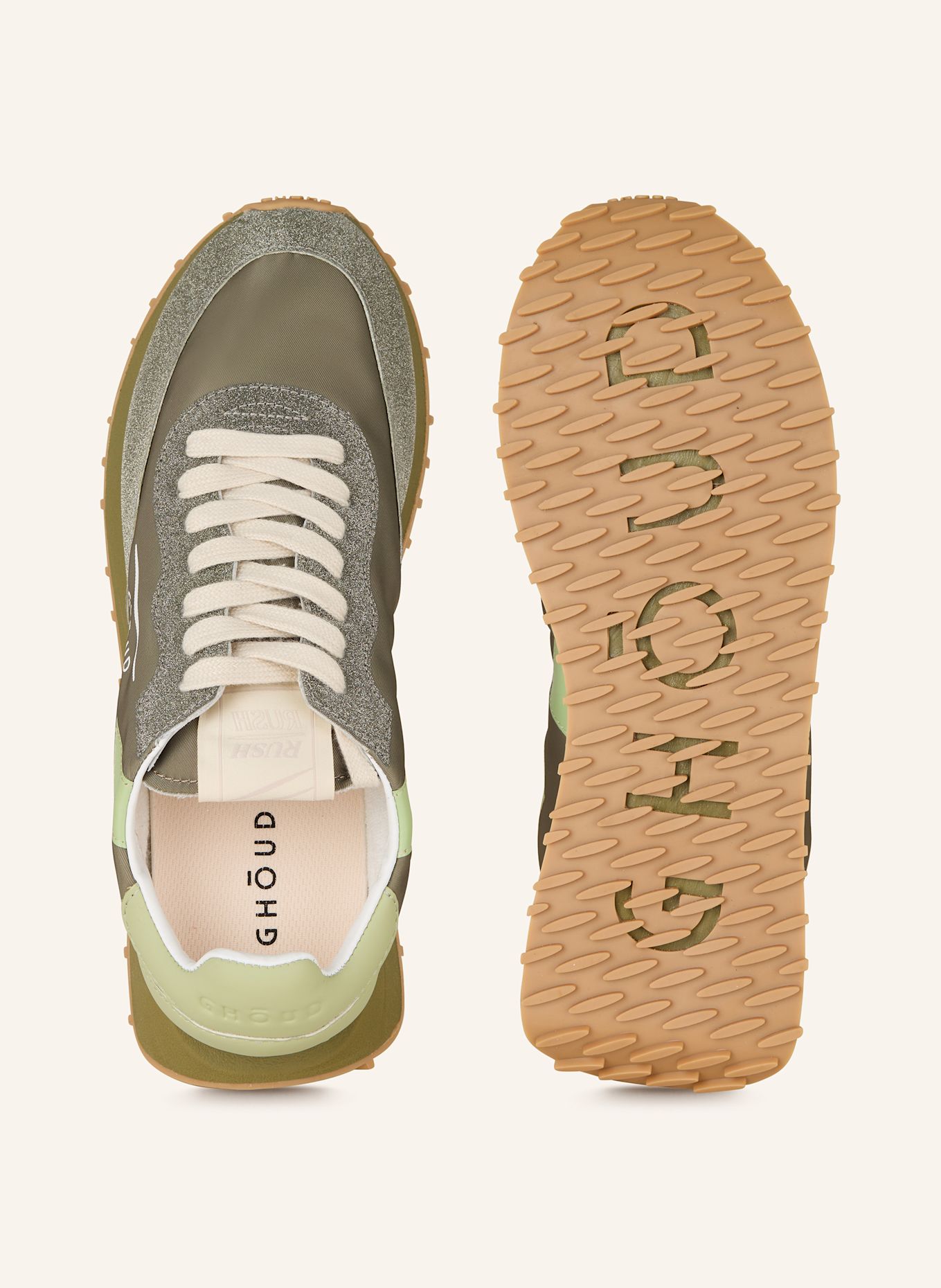 GHOUD Sneaker RUSH: OLIV/ MINT