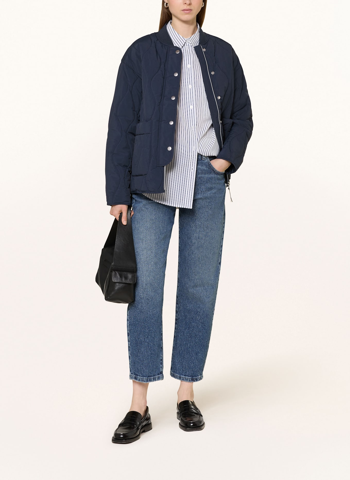 OPUS Steppjacke HALOTTE: DUNKELBLAU