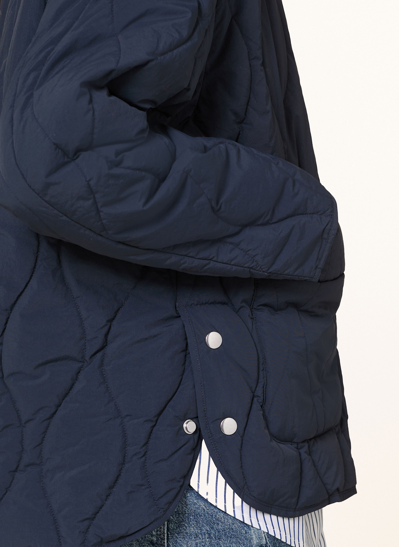 OPUS Steppjacke HALOTTE: DUNKELBLAU