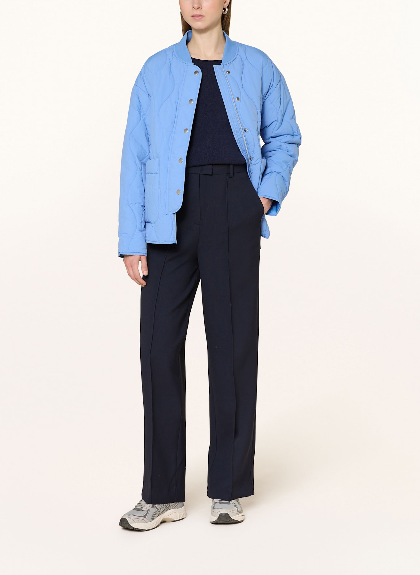 OPUS Steppjacke HALOTTE: HELLBLAU